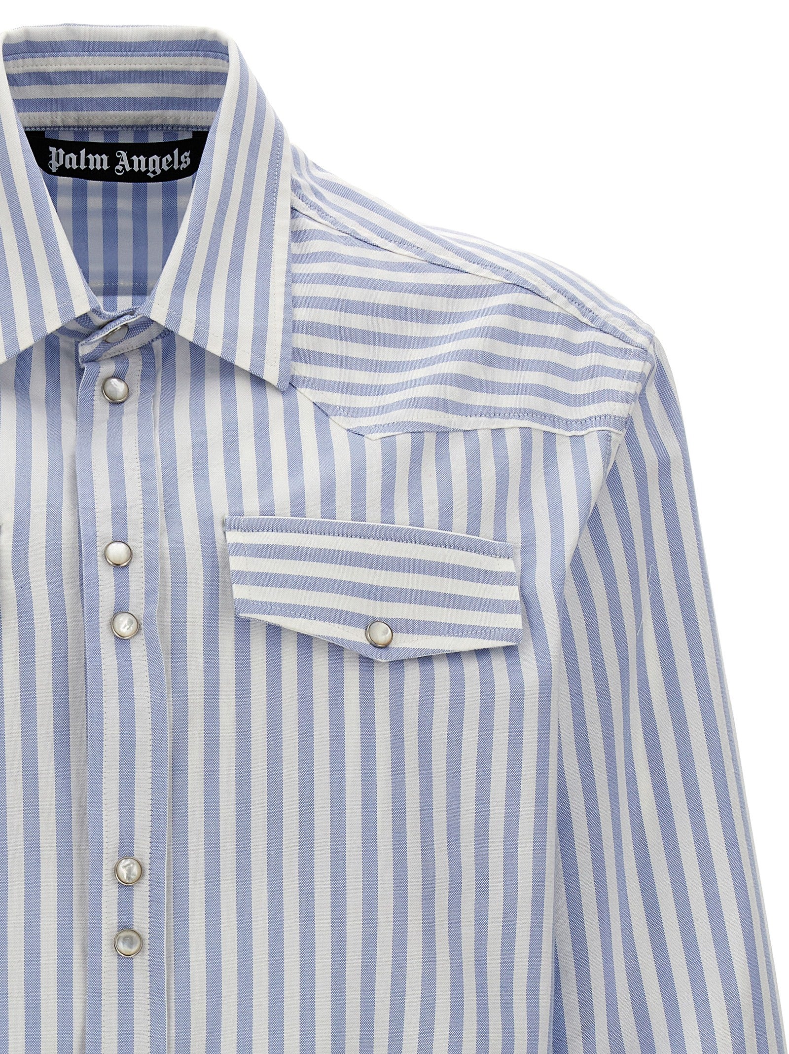 Palm Angels 'Monogram Striped' Shirt