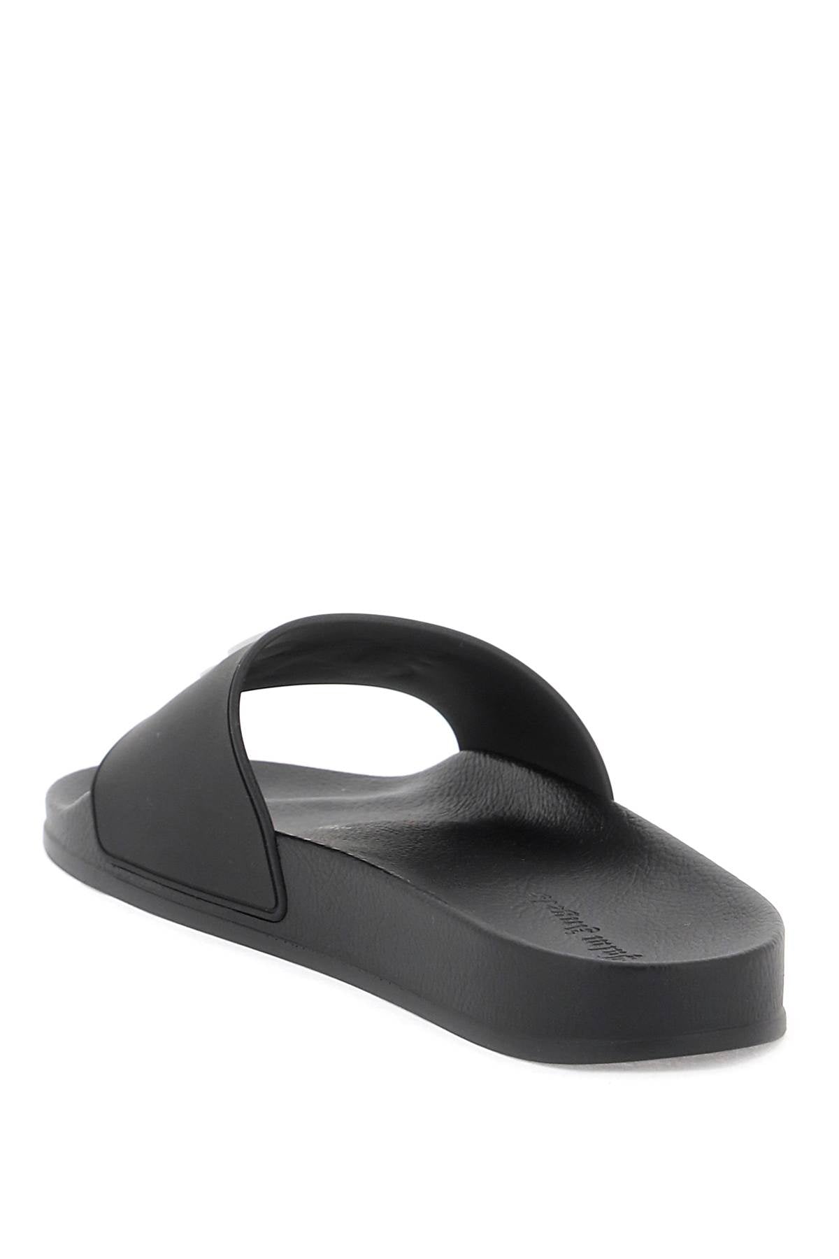 Palm Angels Monogram Slides Black