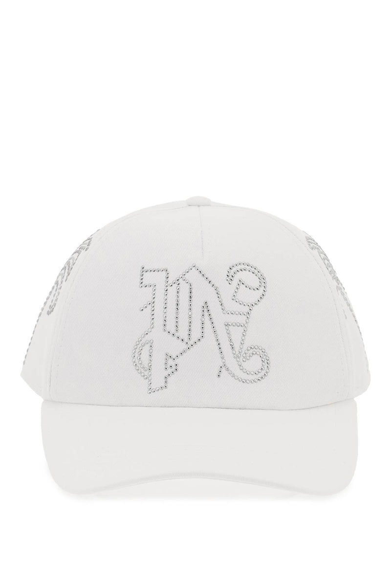 Palm Angels Pa Monogram Baseball Cap White