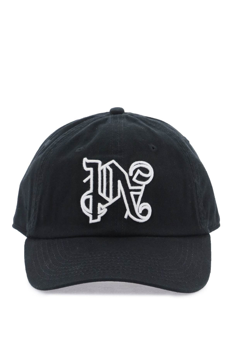 Palm Angels Monogram Baseball Cap Black