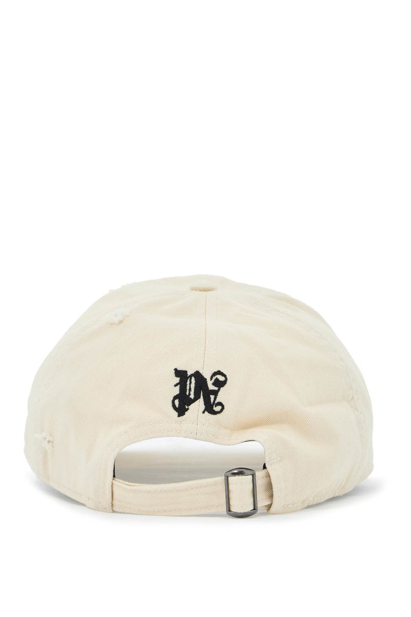 Palm Angels Distressed Baseball Cap With Logo Neutral