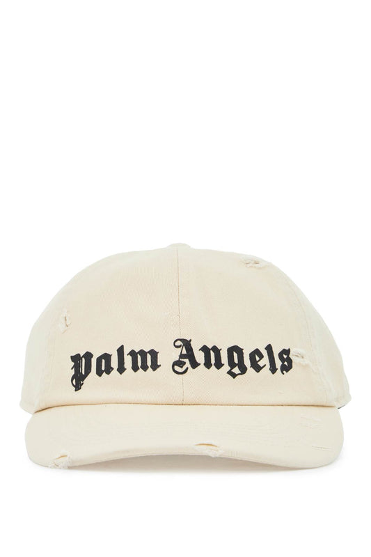 Palm Angels Distressed Baseball Cap With Logo Neutral