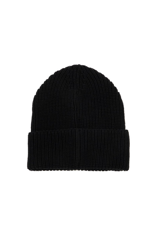 Palm Angels Fluorescent Logo Beanie Black