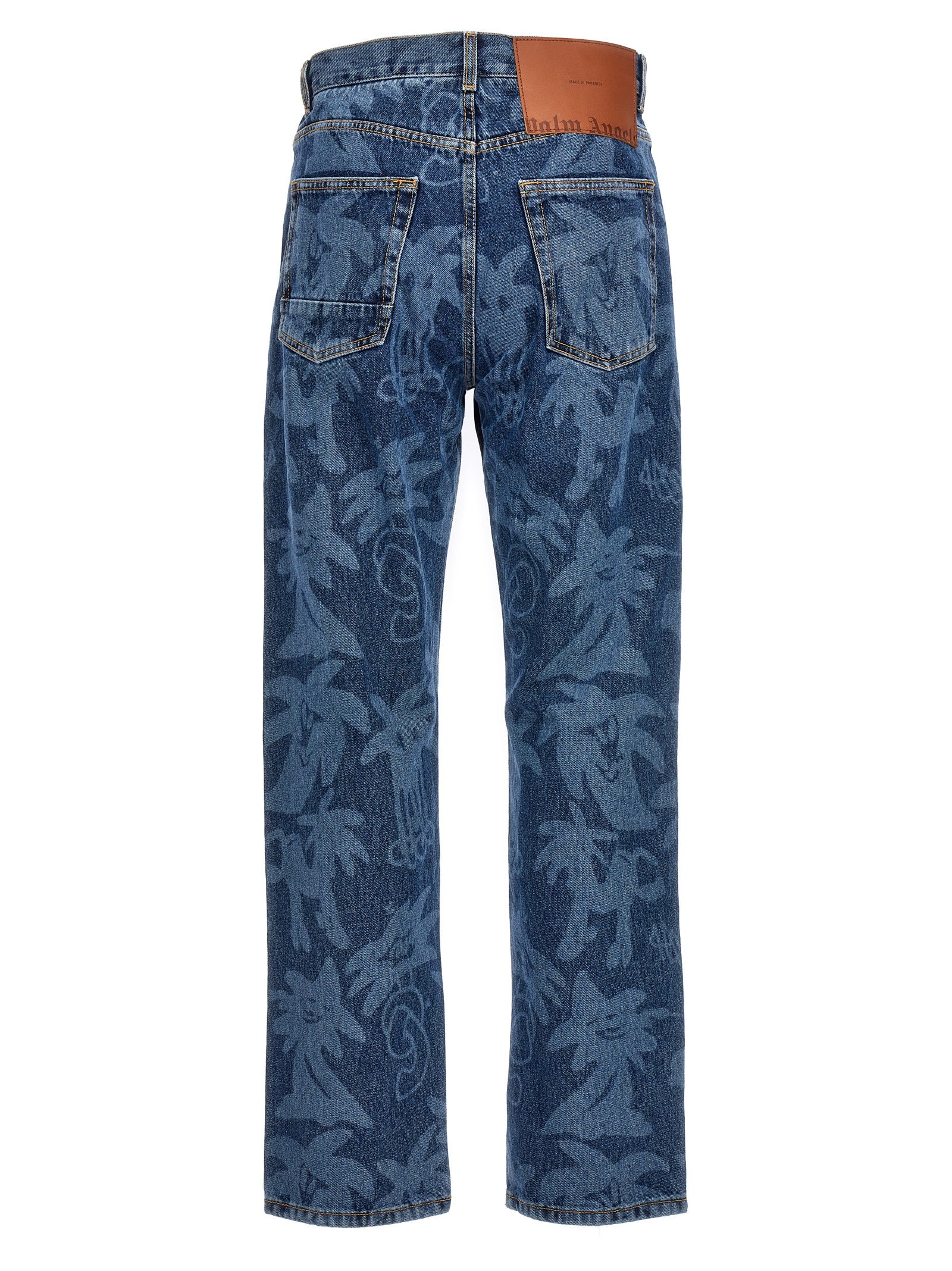 Palm Angels Palmity Allover Laser Jeans