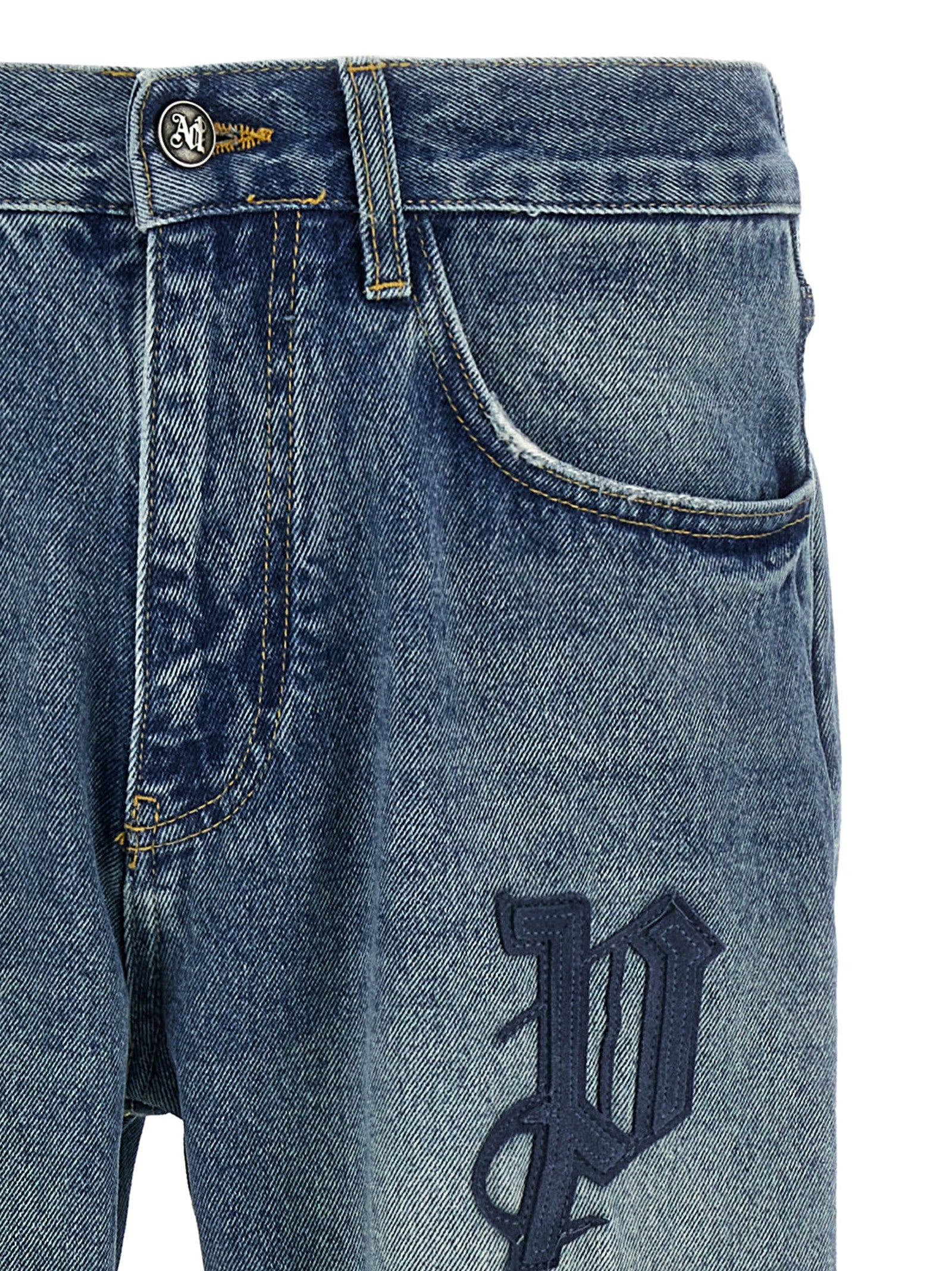 Palm Angels 'Patch Logo' Jeans