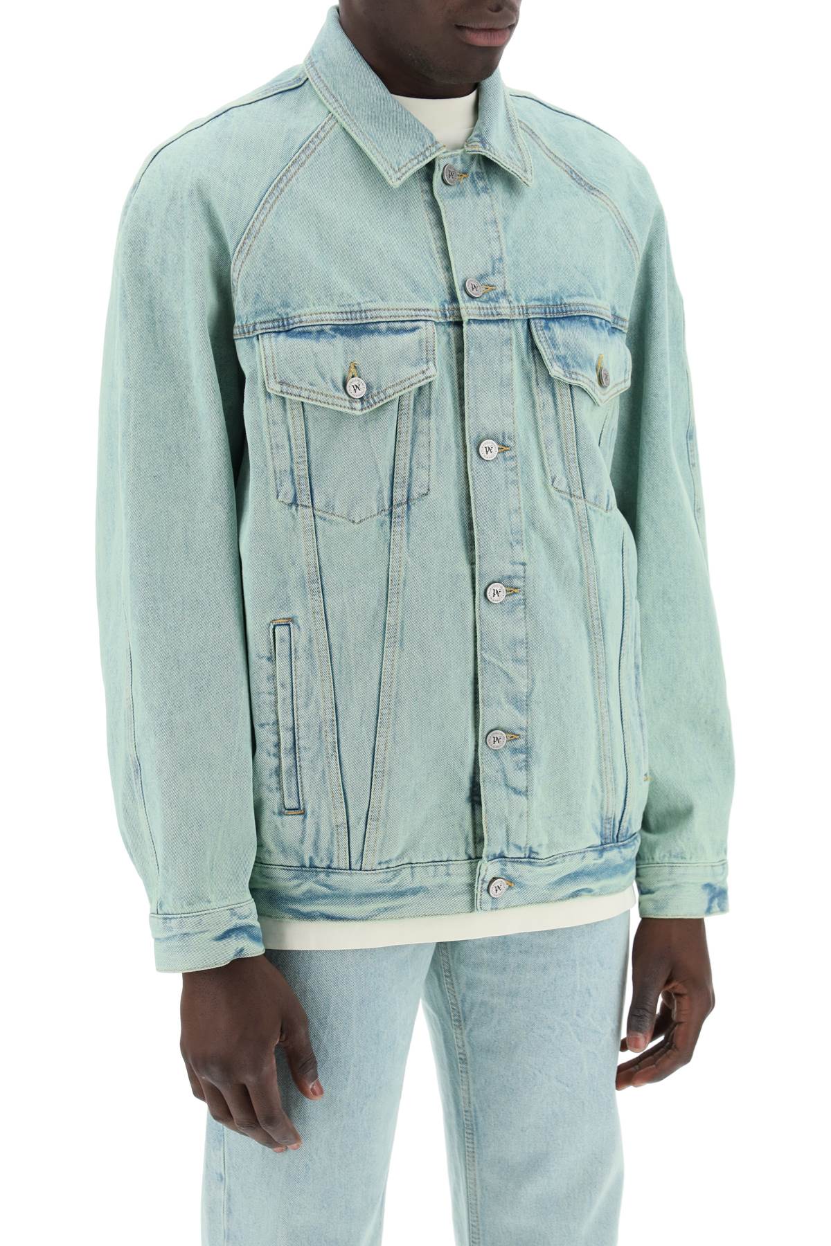 Palm Angels Denim Overdye Jacket