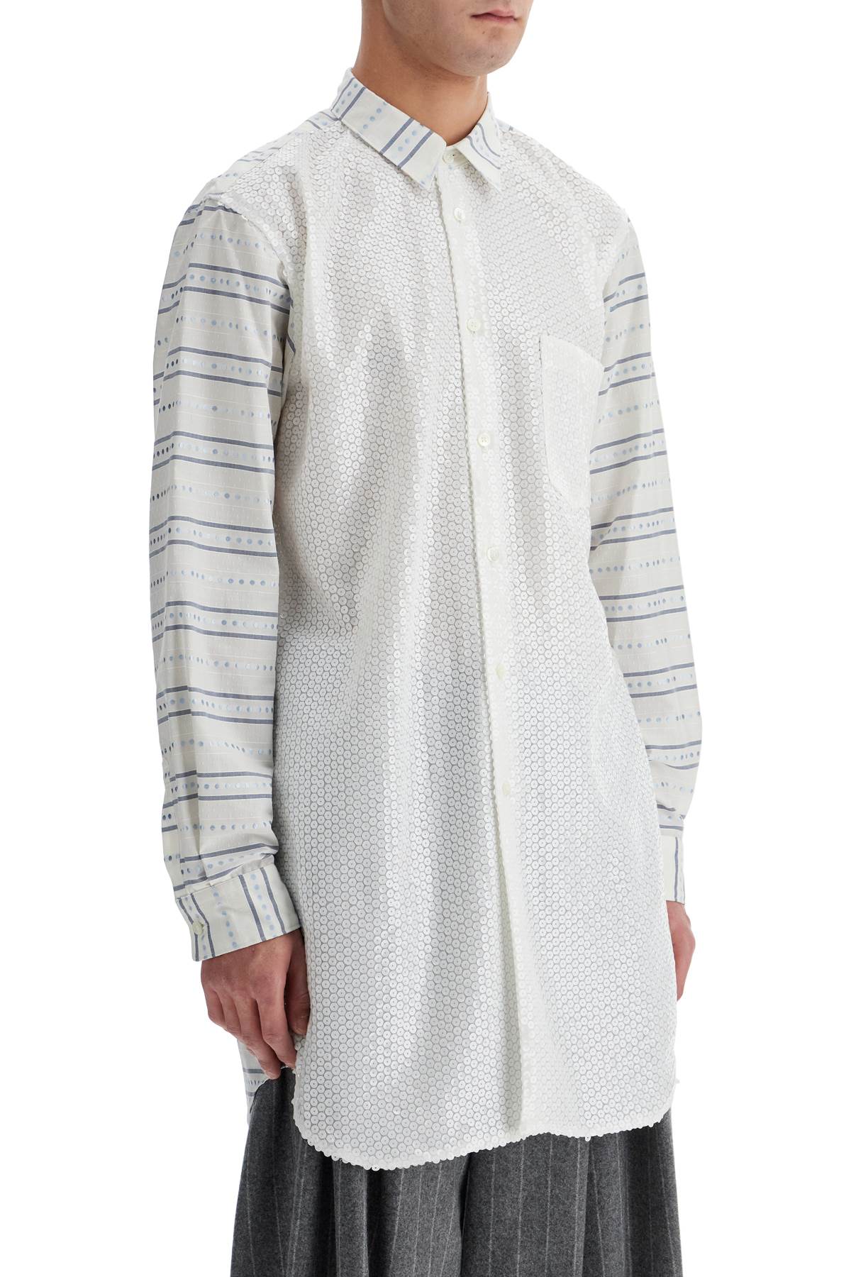 Comme Des Garcons Homme Plus Maxi Jacquard Shirt With