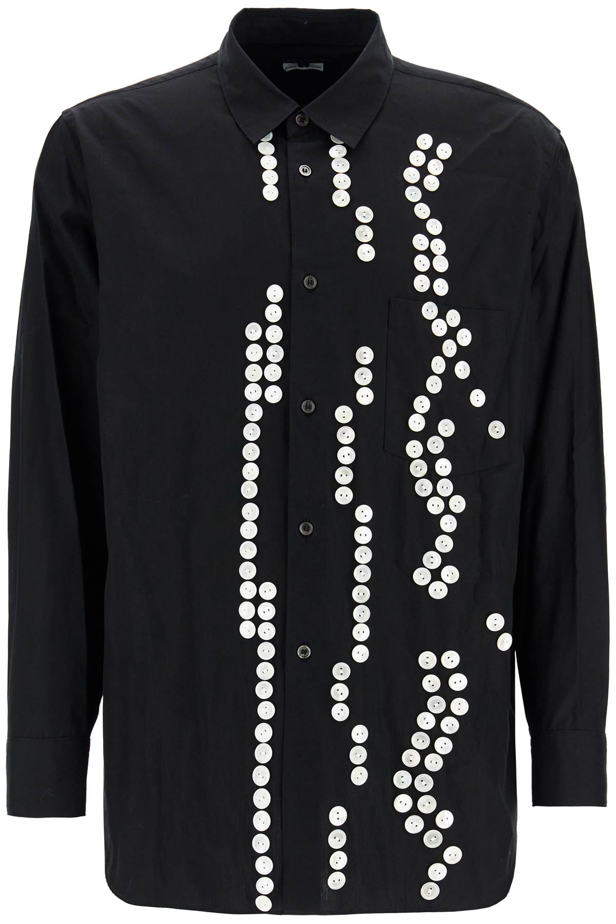 Comme Des Garcons Homme Plus Camicia Con Bottoni Decorativi