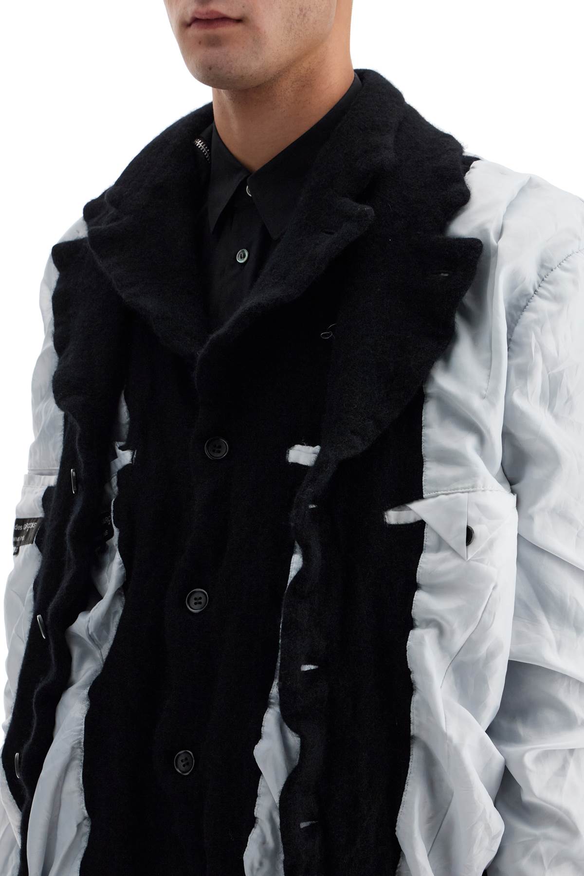 Comme Des Garcons Homme Plus Layered Jacket With Inside Out Effect