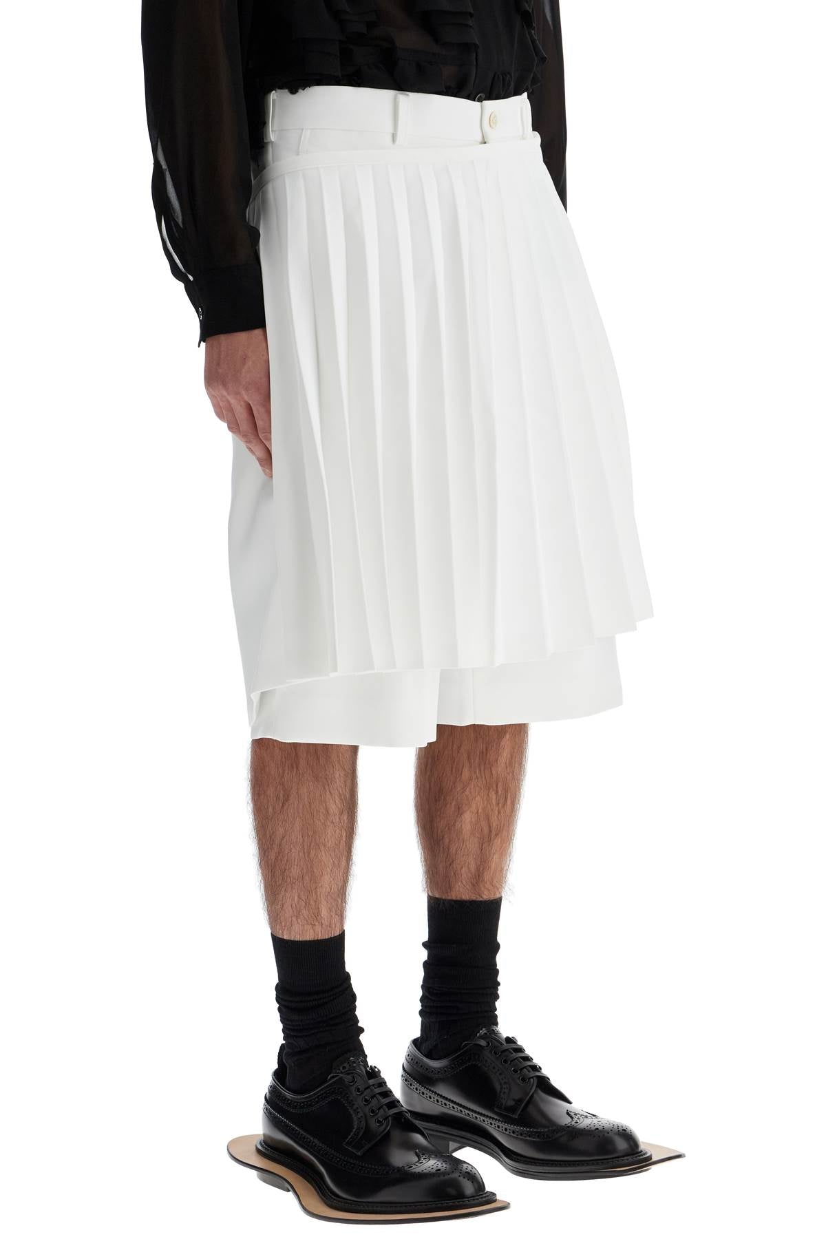 Comme Des Garcons Homme Plus Kilt Panel Bermuda Shorts With