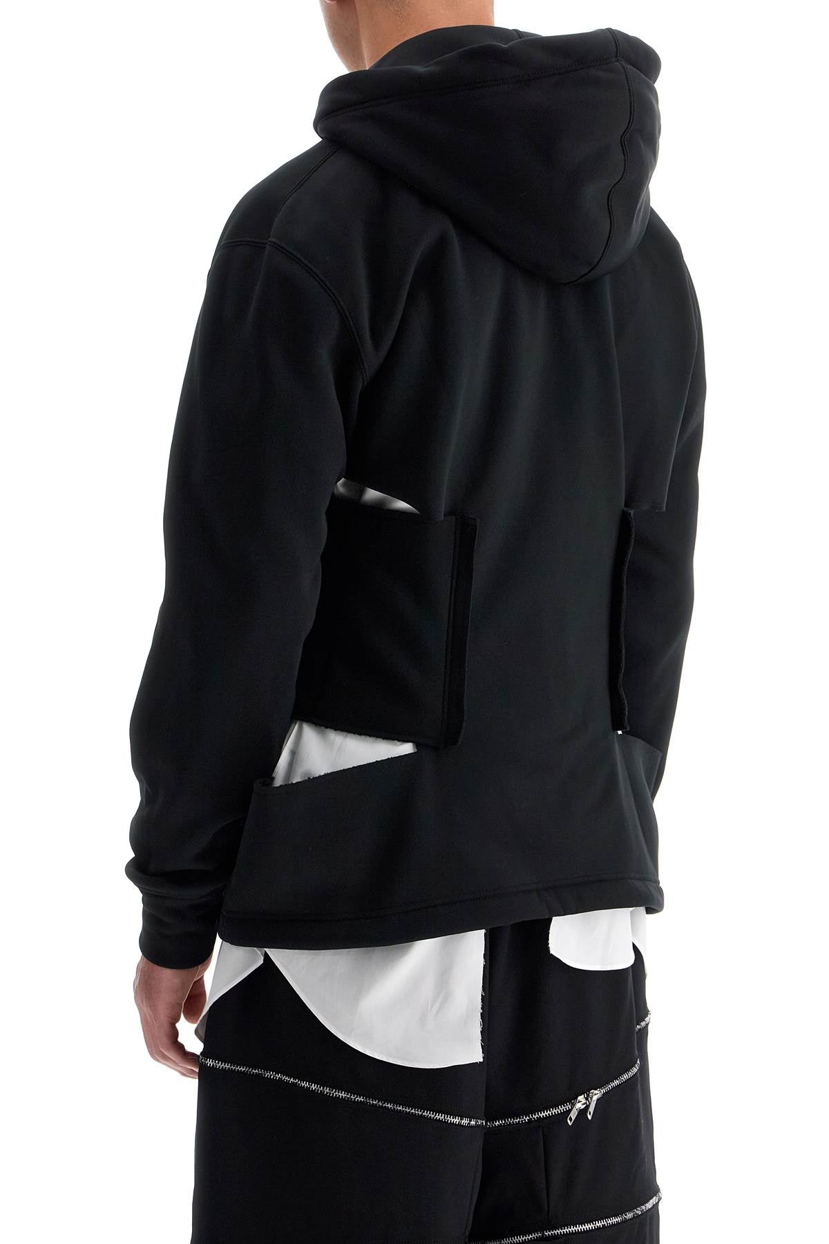 Comme Des Garcons Homme Plus Sweatshirt With Raw Edge Cut Out