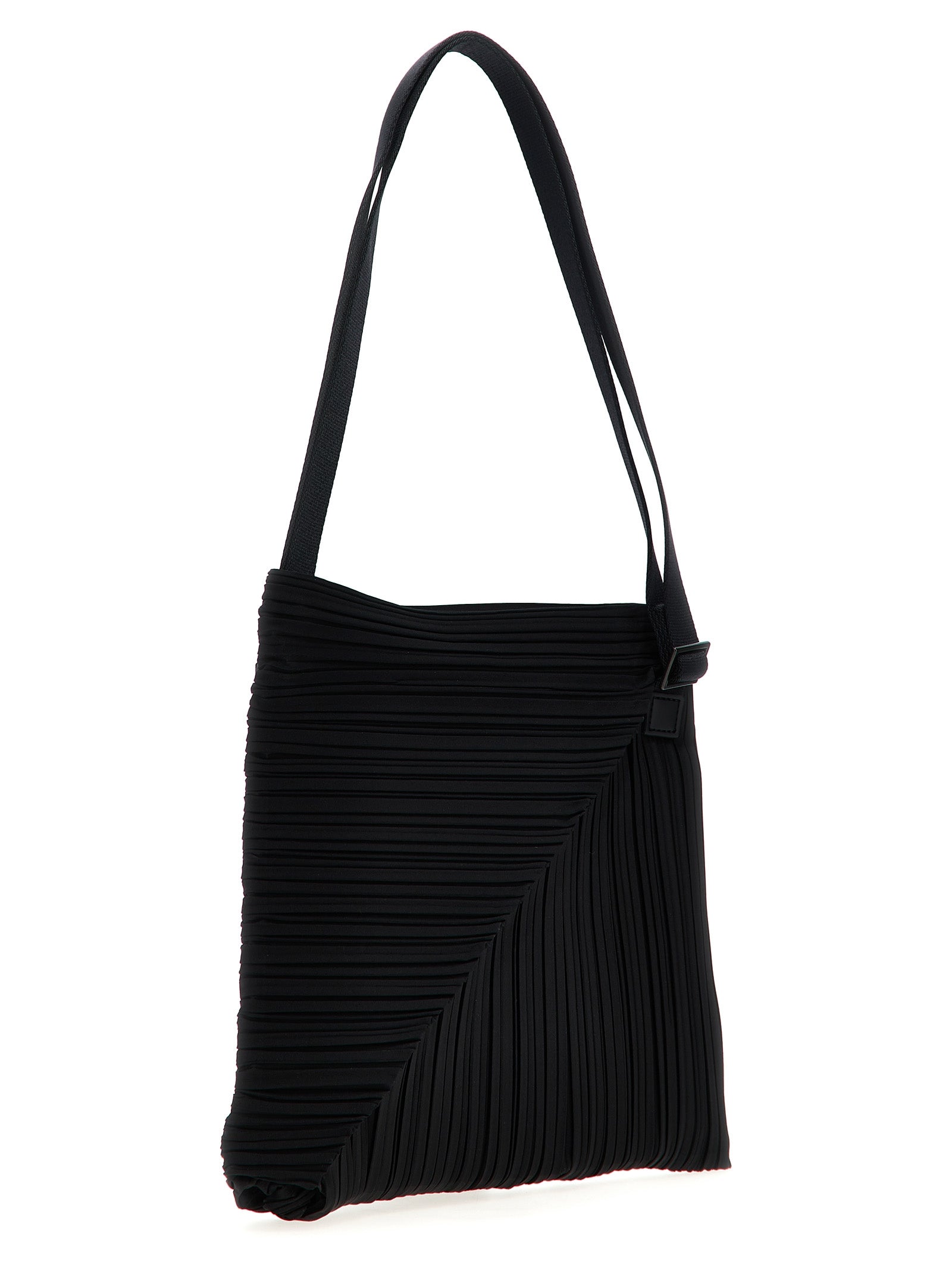 Pleats Please Issey Miyake 'Diagonal Pleats Bag' Shoulder Bag