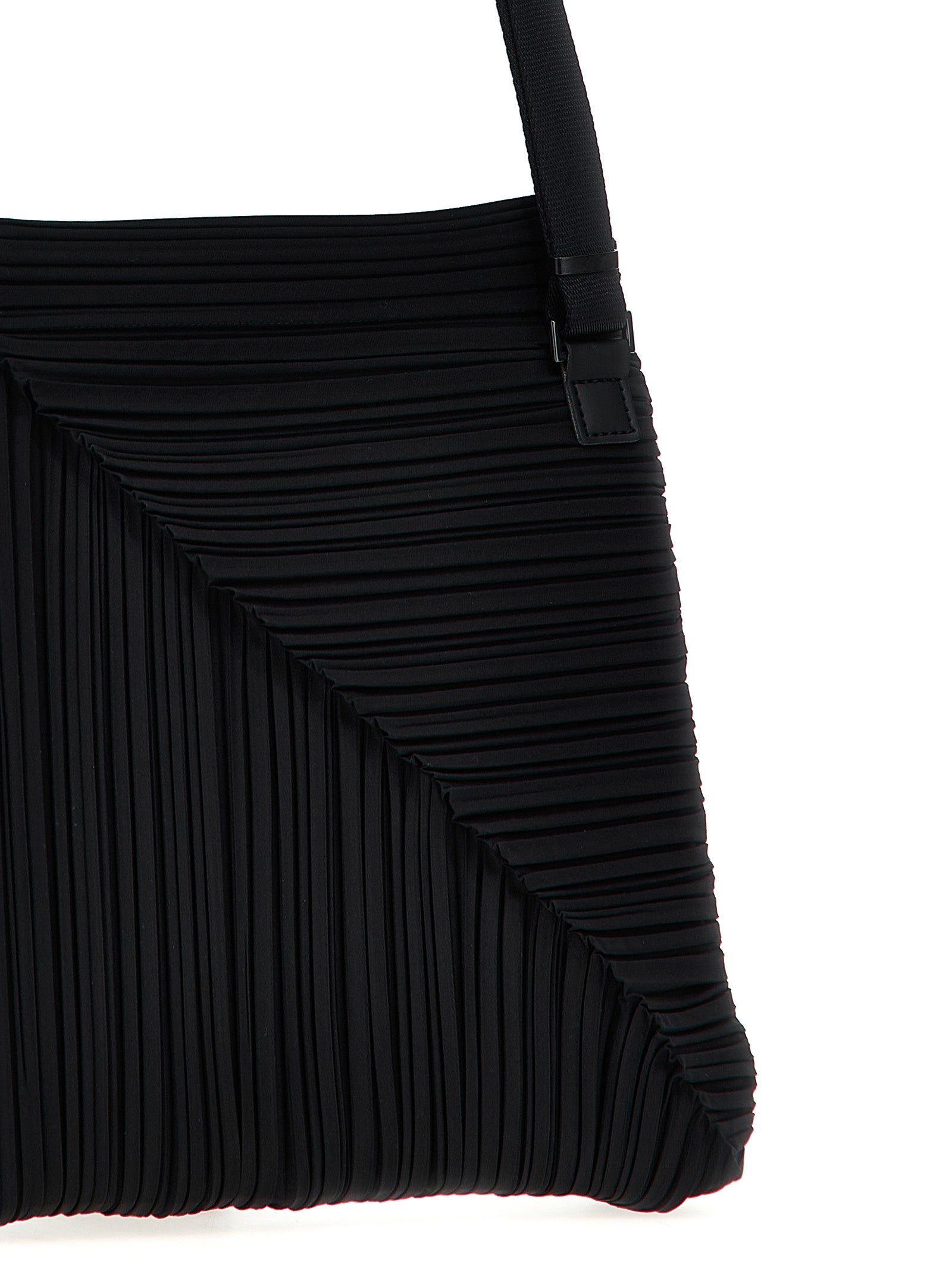 Pleats Please Issey Miyake 'Diagonal Pleats Bag' Shoulder Bag