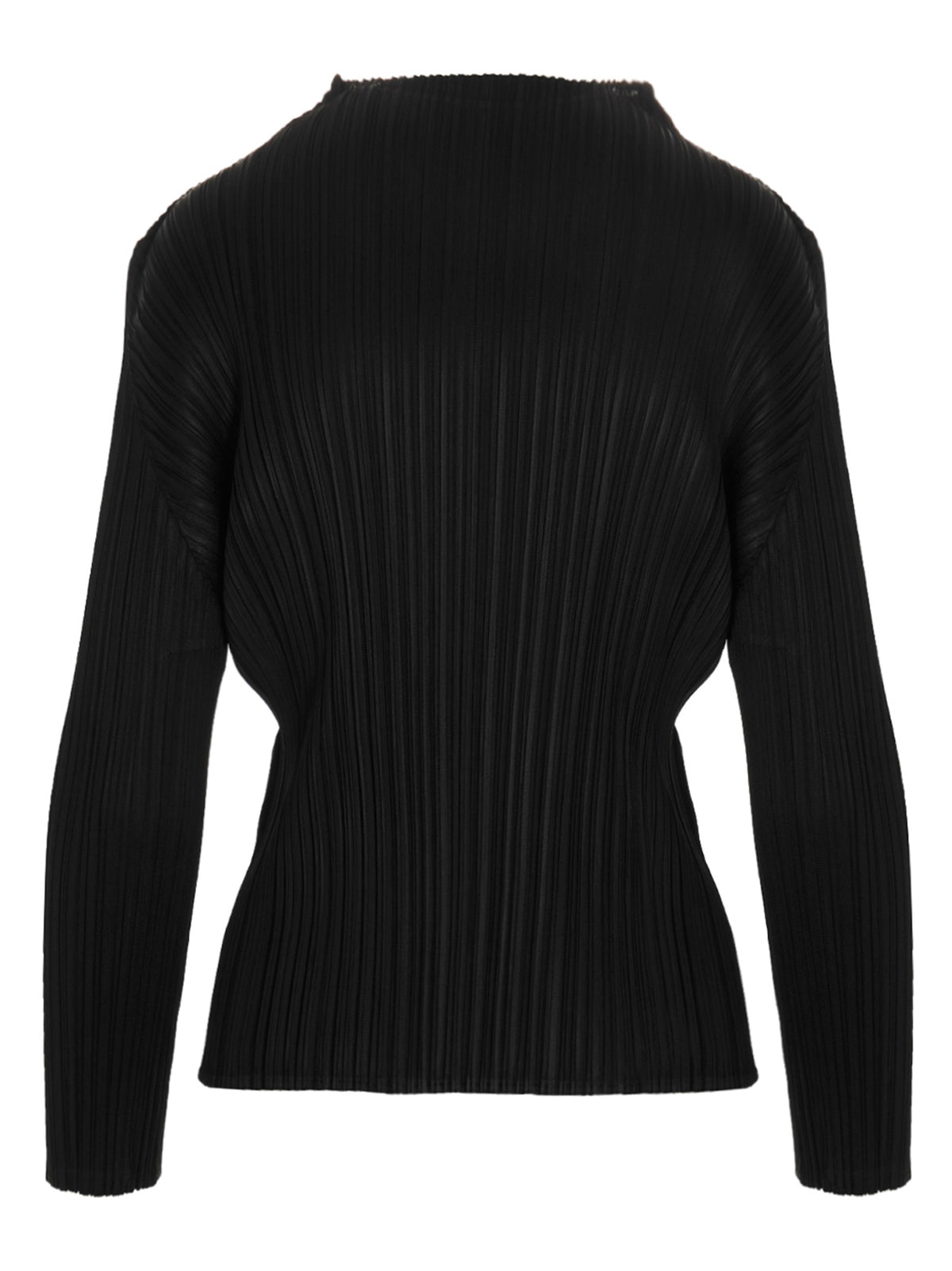 Pleats Please Issey Miyake 'Basics' Black Long Sleeve Top
