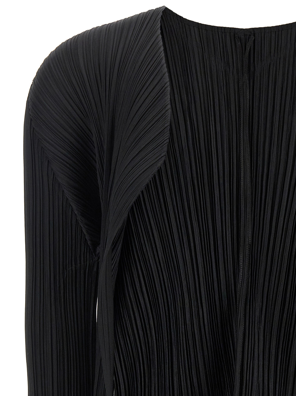 Pleats Please Issey Miyake Black 'Basics' Cardigan