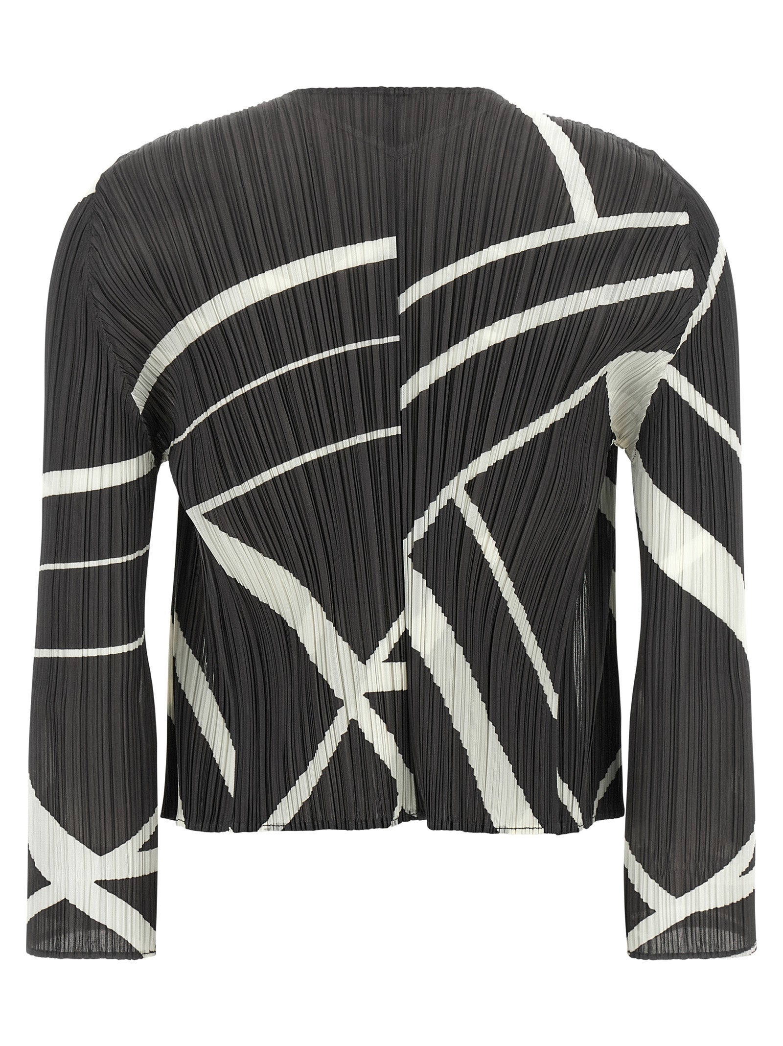 Pleats Please Issey Miyake 'Fold Line' Cardigan