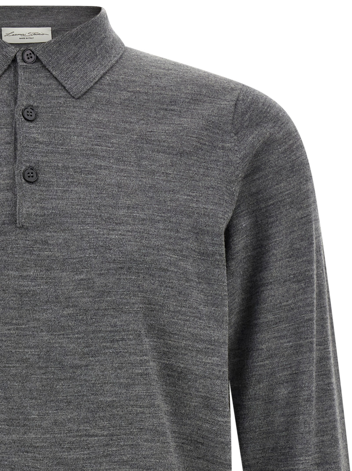 Larmeri Studio Merino Wool Polo Shirt