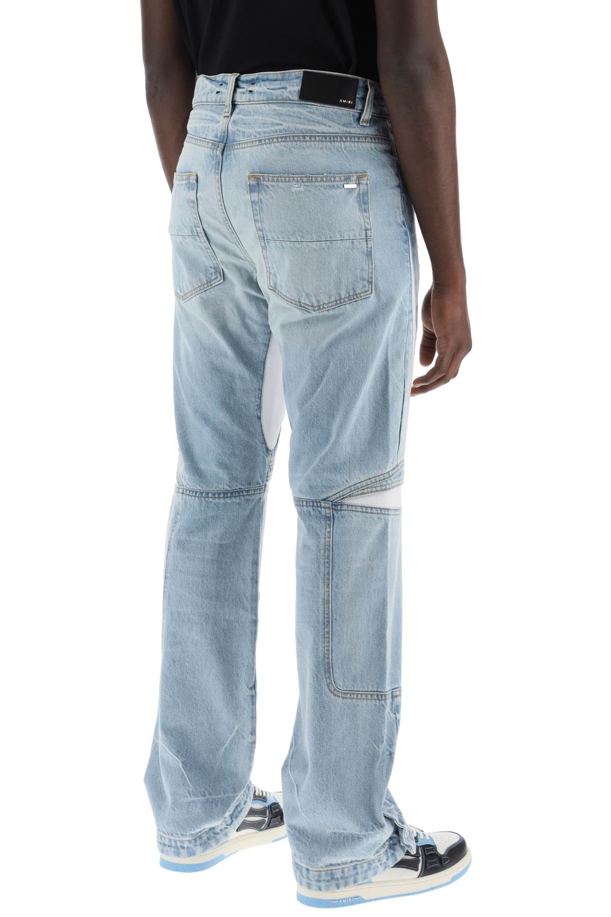 Amiri Mx-3 Jeans With Mesh Inserts Blue