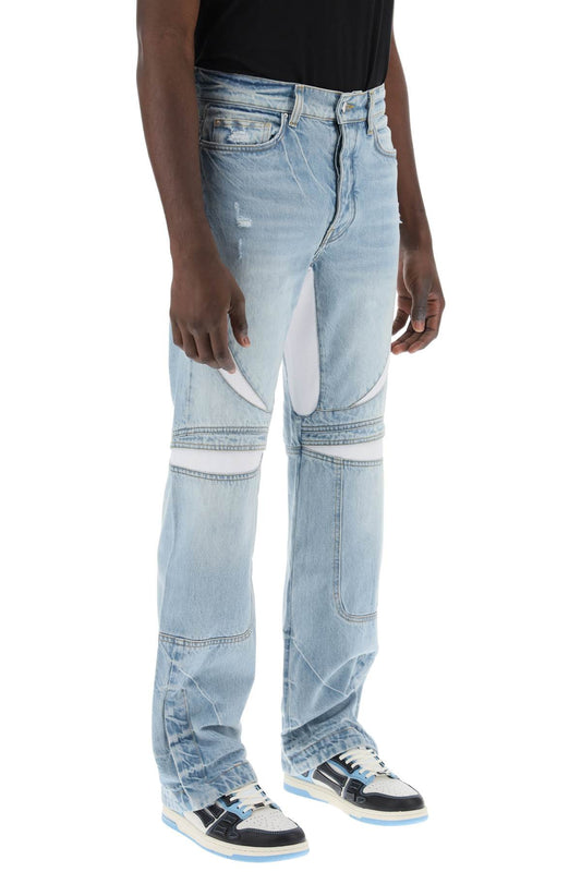 Amiri Mx-3 Jeans With Mesh Inserts Blue