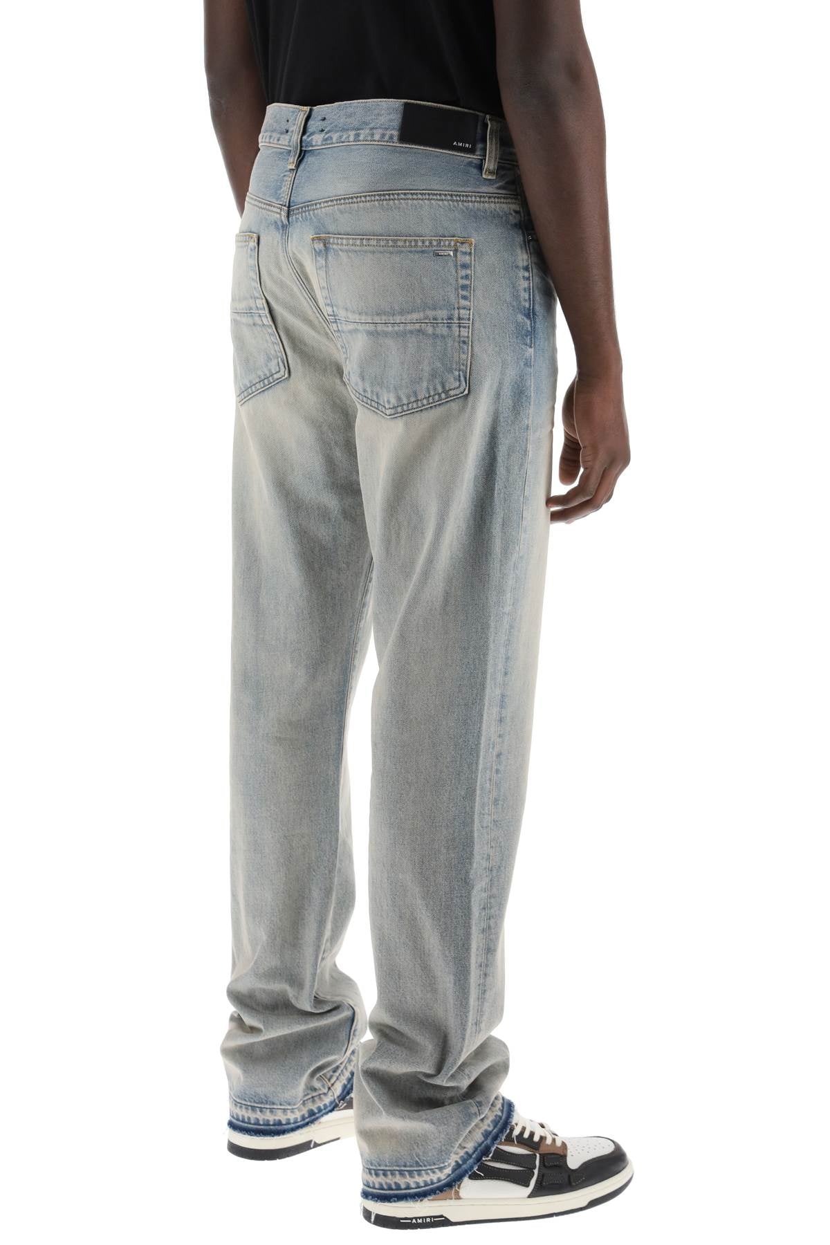 Amiri Straight Cut Loose Jeans Blue