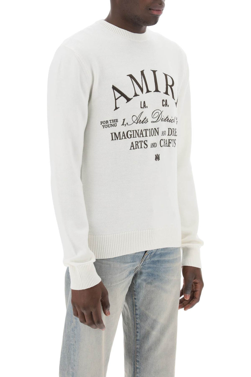 Amiri Arts District Wool Sweater White