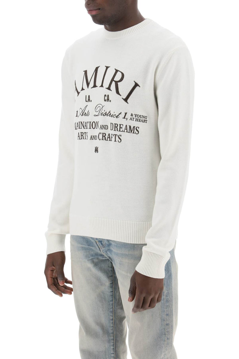 Amiri Arts District Wool Sweater White