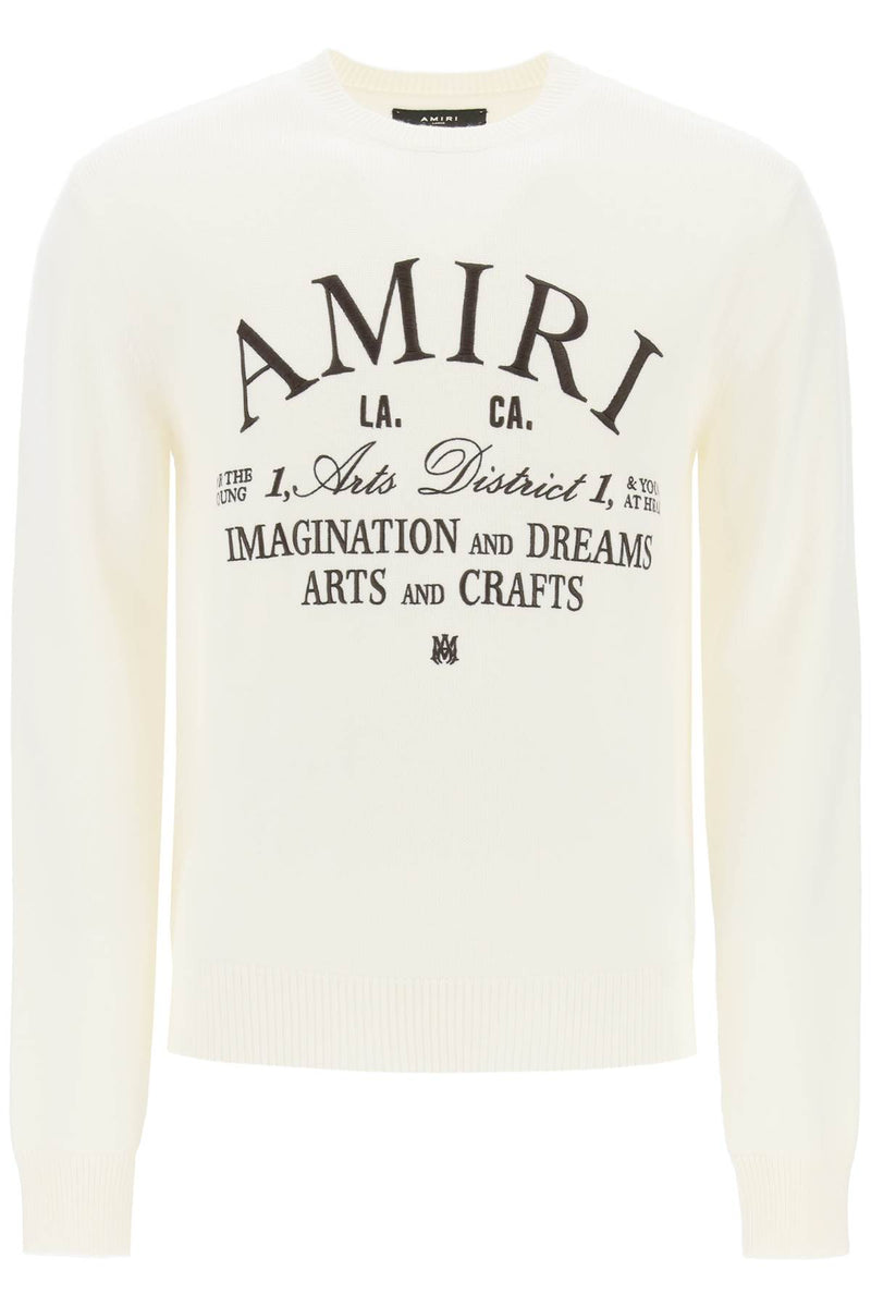 Amiri Arts District Wool Sweater White