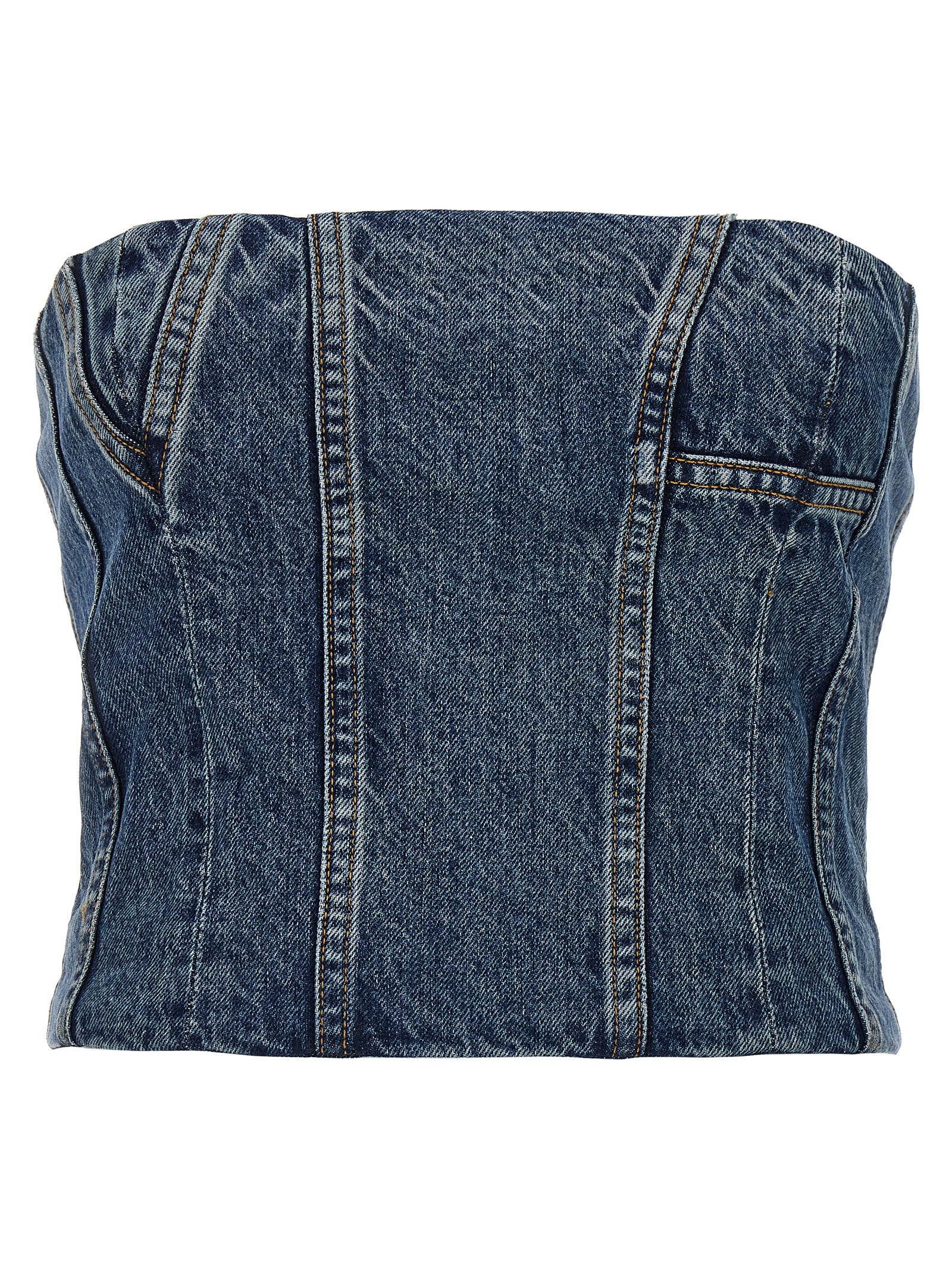 Amiri Denim Bustier Top