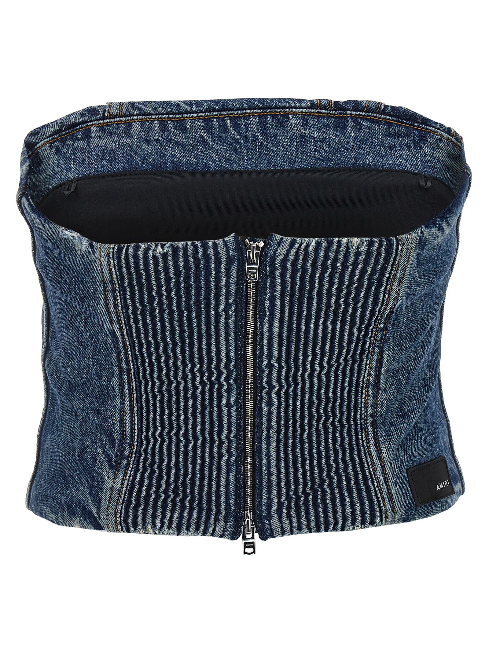 Amiri Denim Bustier Top