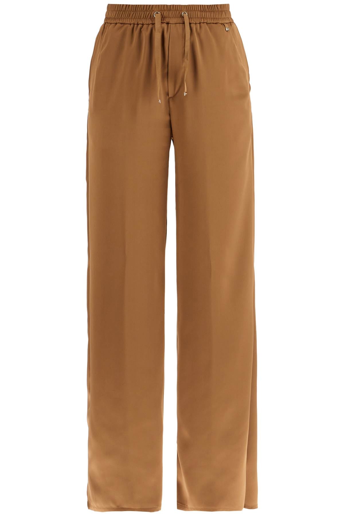 Herno Wide Leg Camel Polyester Pants