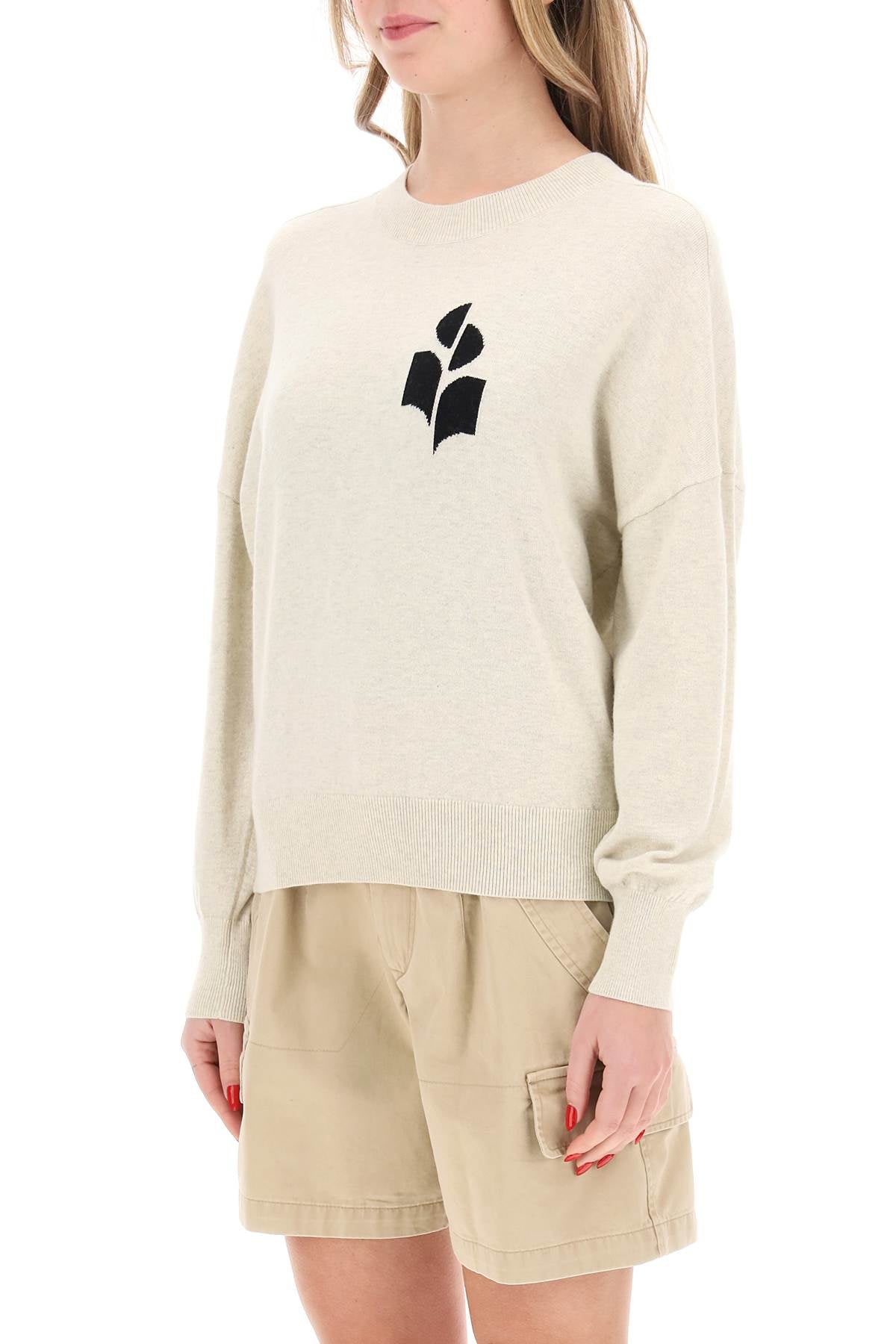 Isabel Marant Etoile Marisans Sweater With Logo Intarsia