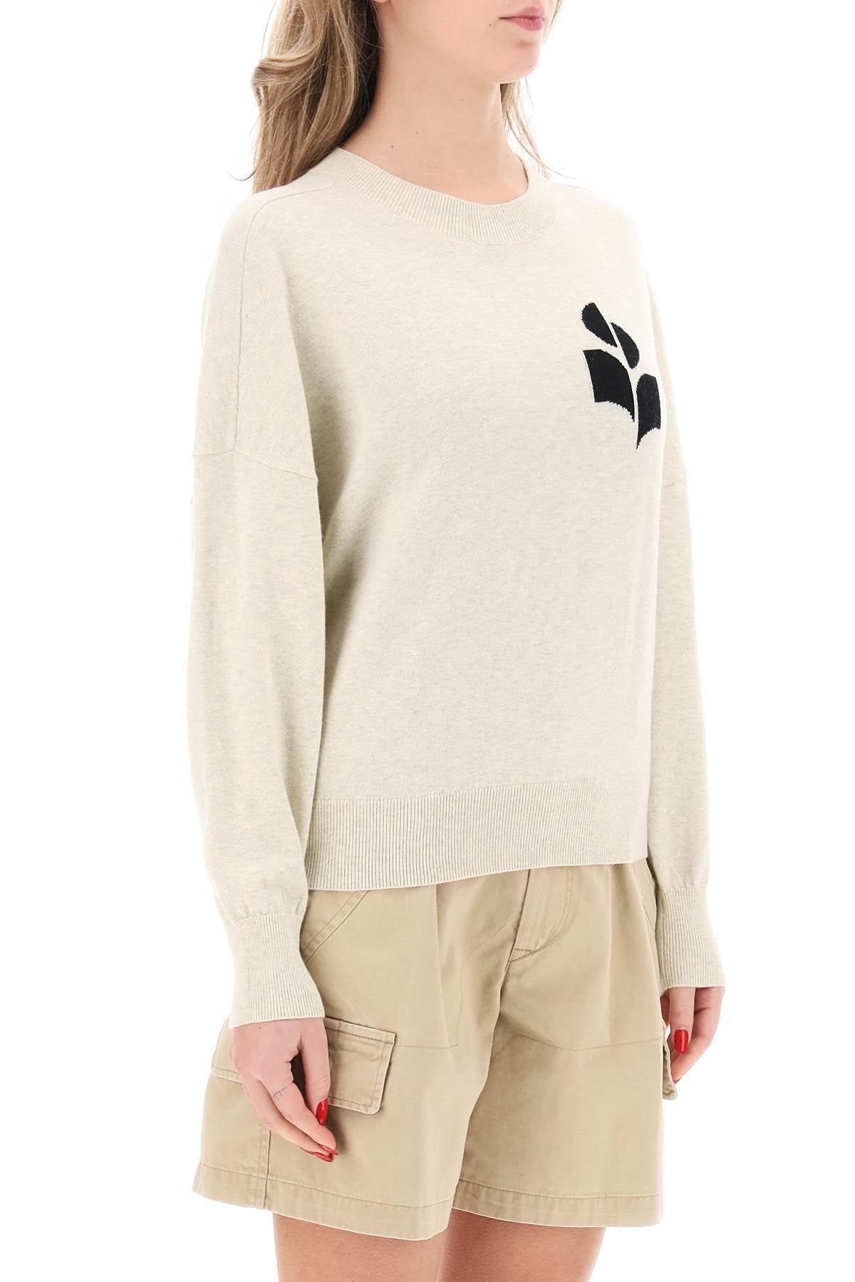 Isabel Marant Etoile Marisans Sweater With Logo Intarsia