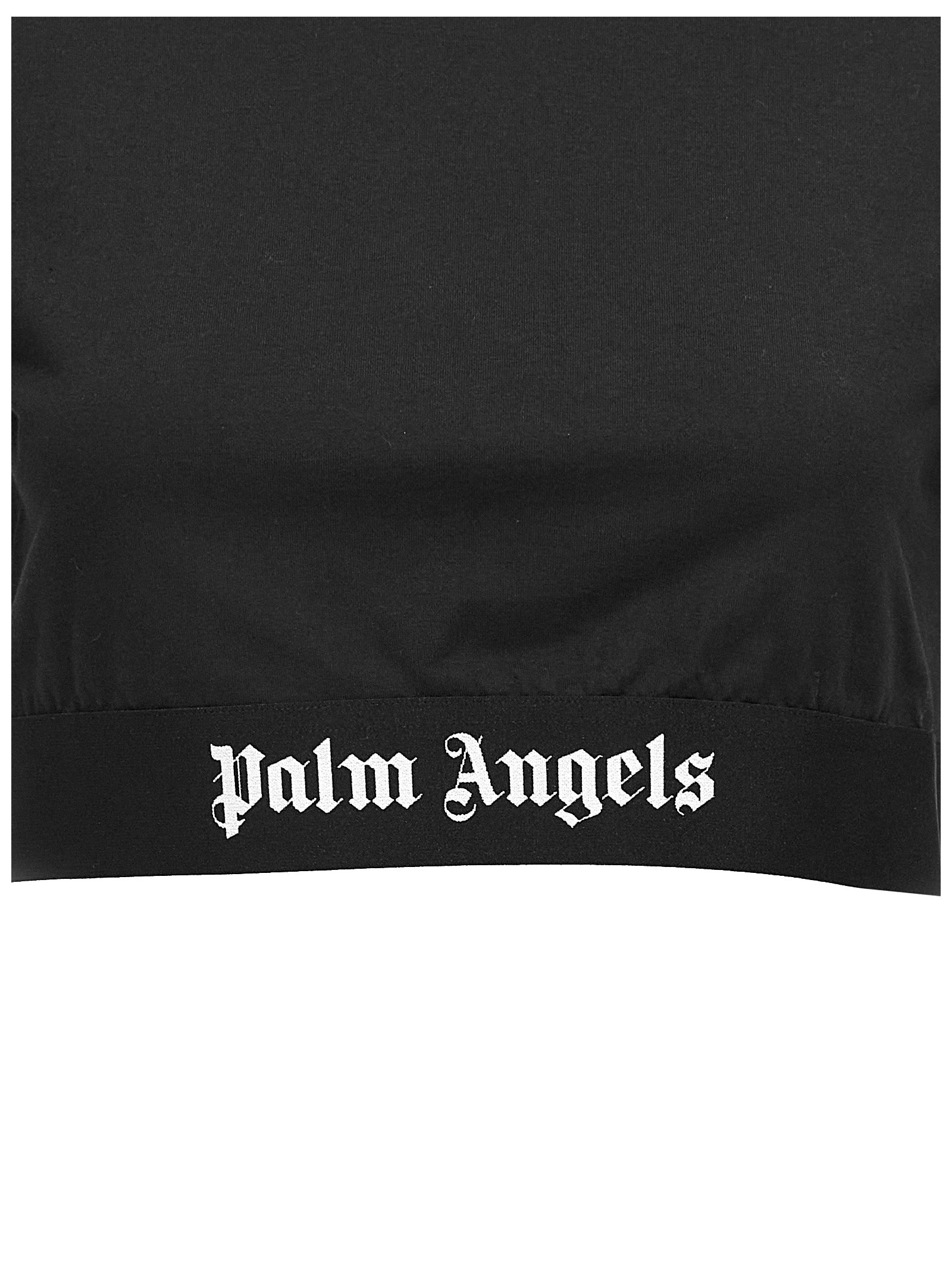 Palm Angels 'Classic Logo Tape' Cropped T-Shirt