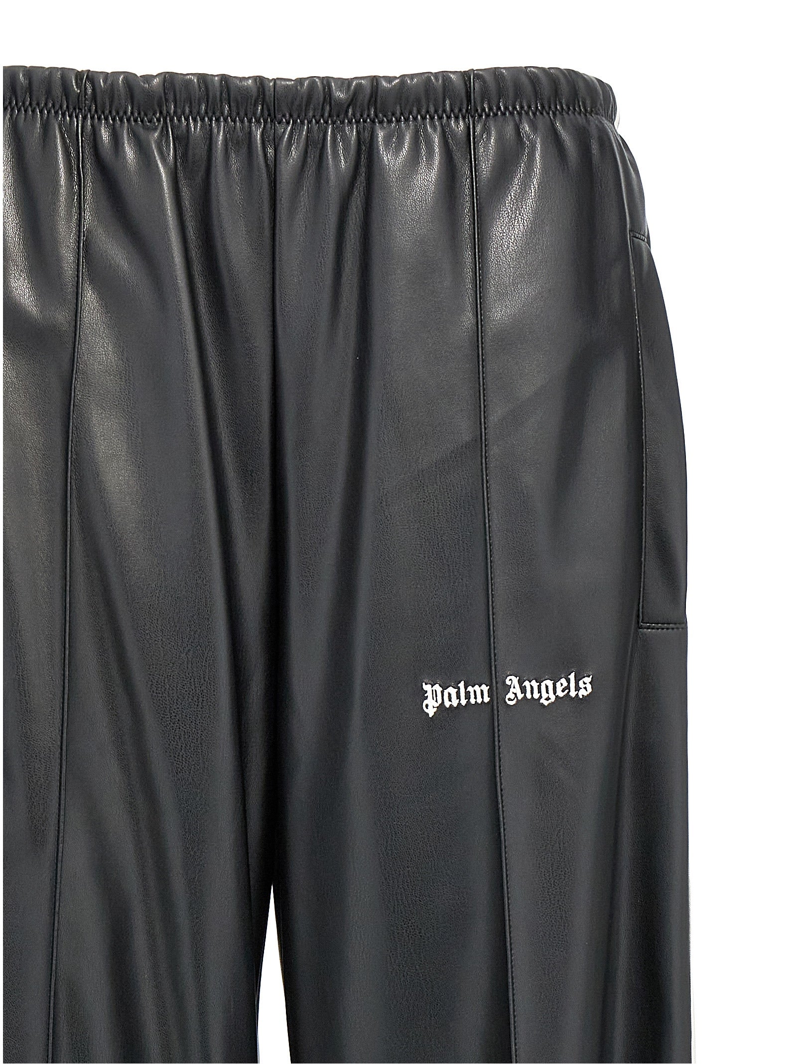 Palm Angels 'Leather Effect Track Loose' Pants