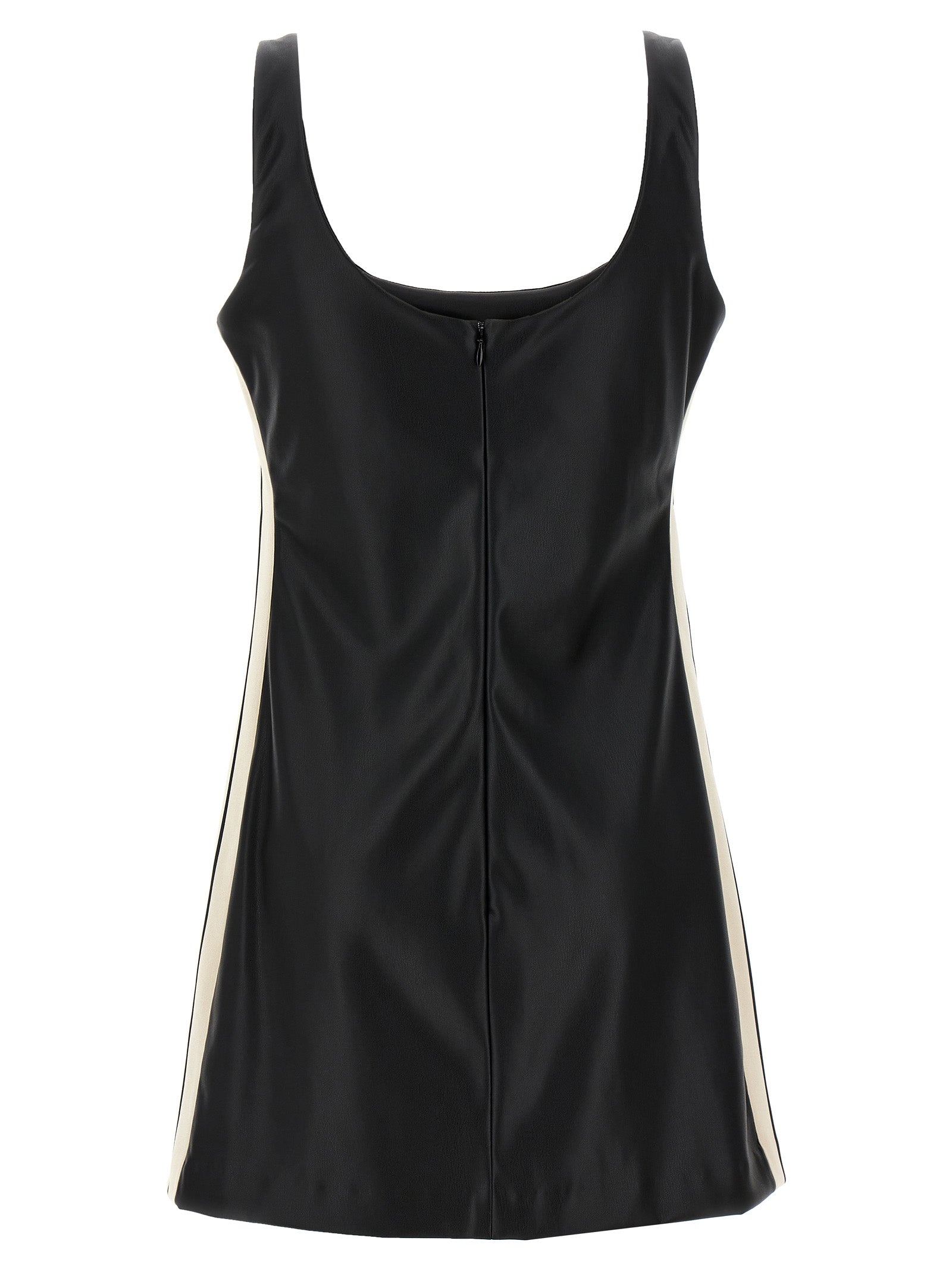 Palm Angels 'Leather Effect Track' Dress