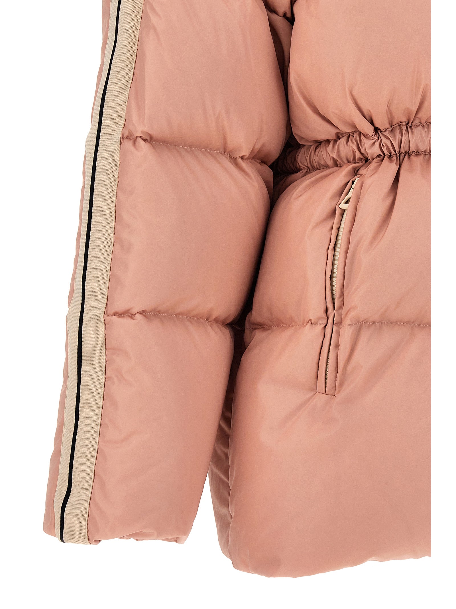 Palm Angels Long Down Jacket 'Waist Belt'