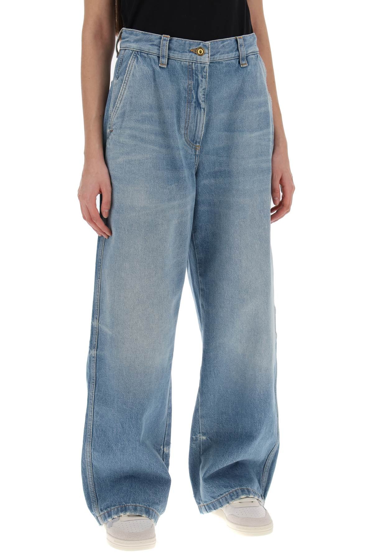 Palm Angels Wide Leg Jeans