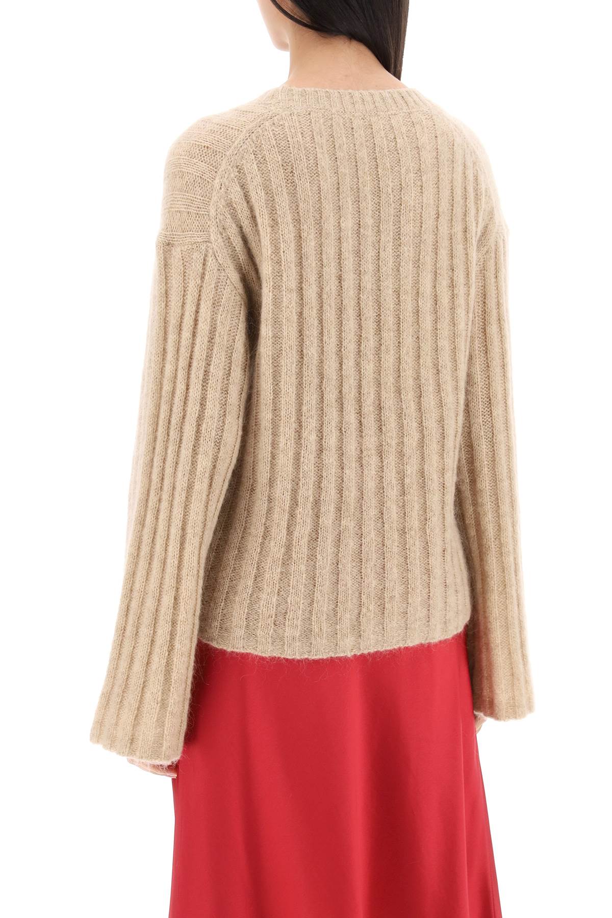 By Malene Birger Ribbed Knit Pullover Sweater