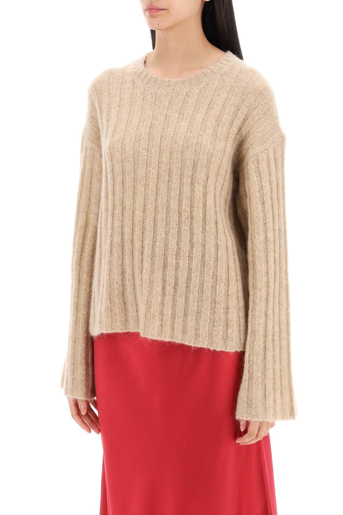 By Malene Birger Ribbed Knit Pullover Sweater