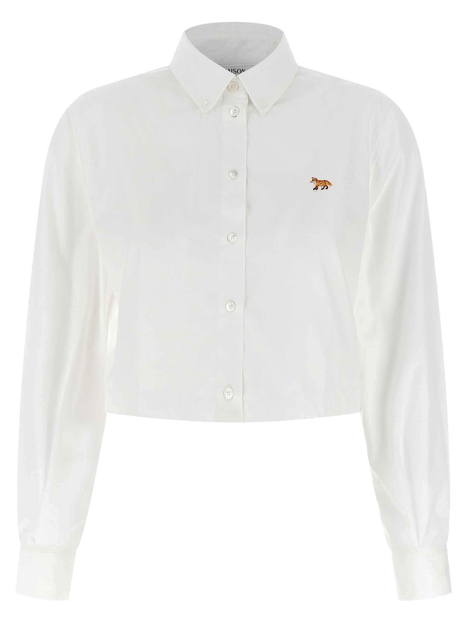 Maison Kitsune 'Baby Fox' Cropped Shirt