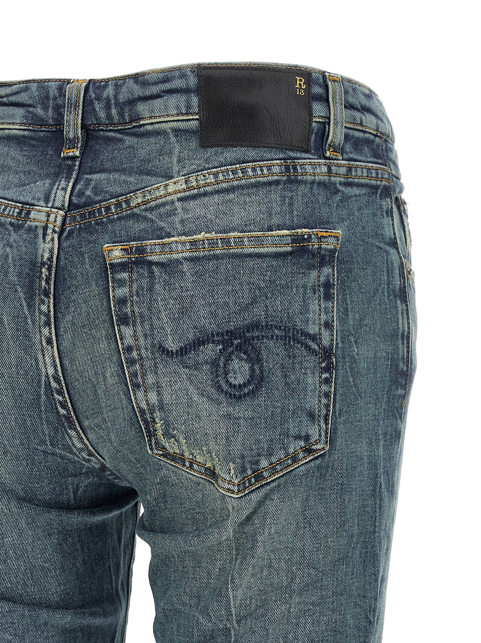 R13 'Overflow Boy Flare' Jeans