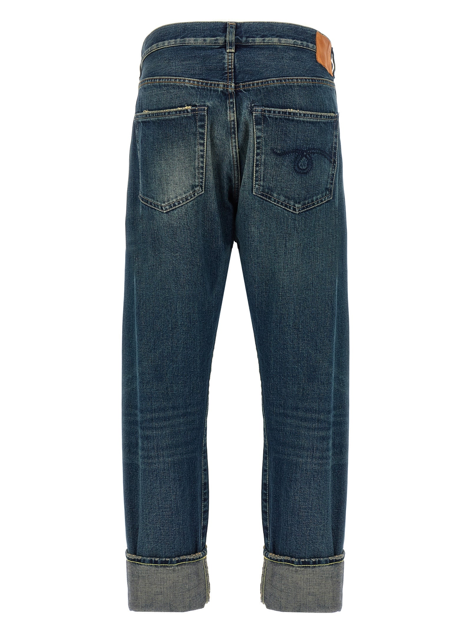 R13 'Cuffed Crossover' Jeans