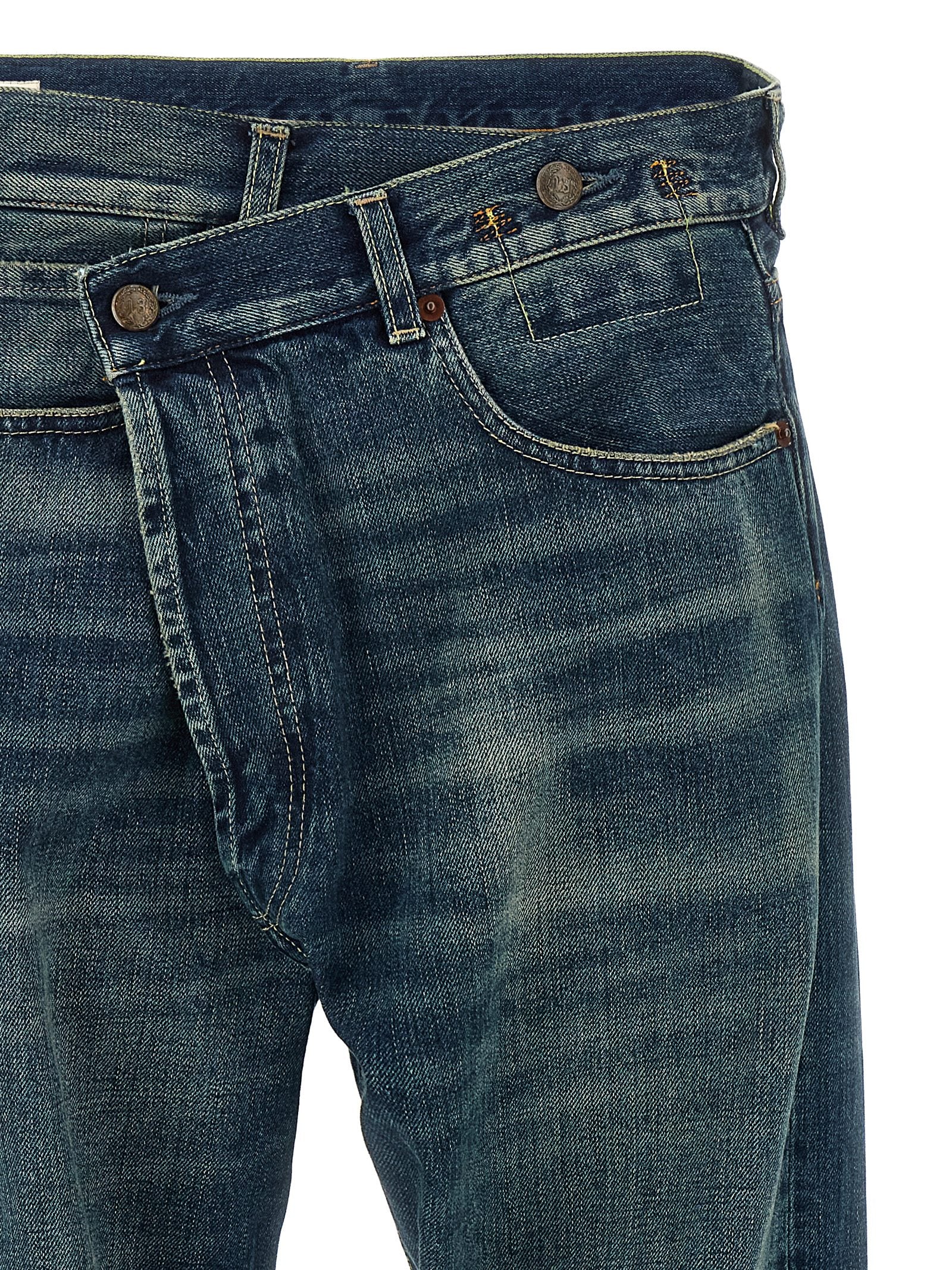 R13 'Cuffed Crossover' Jeans