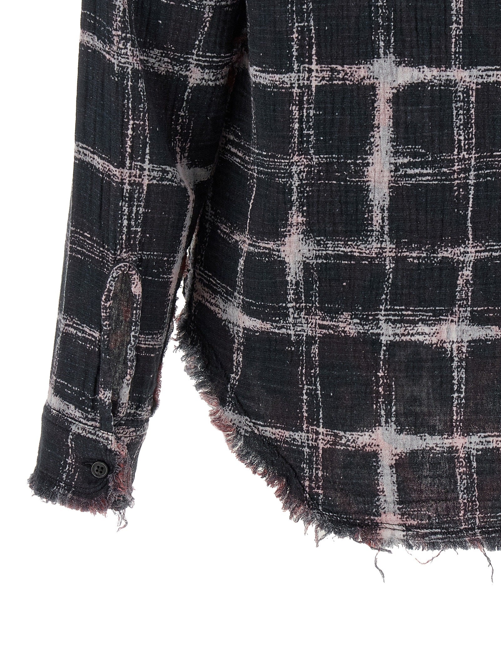 R13 Fringed Hem Reversible Shirt