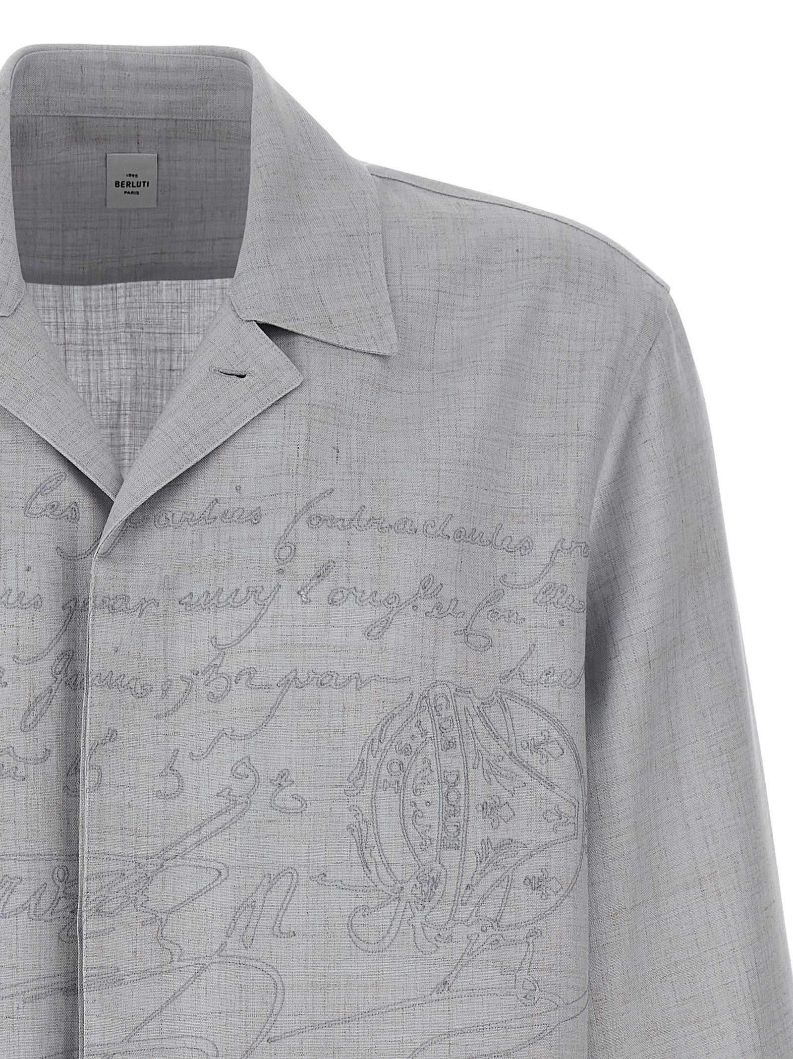 Berluti 'Embroidered Scritto' Overshirt