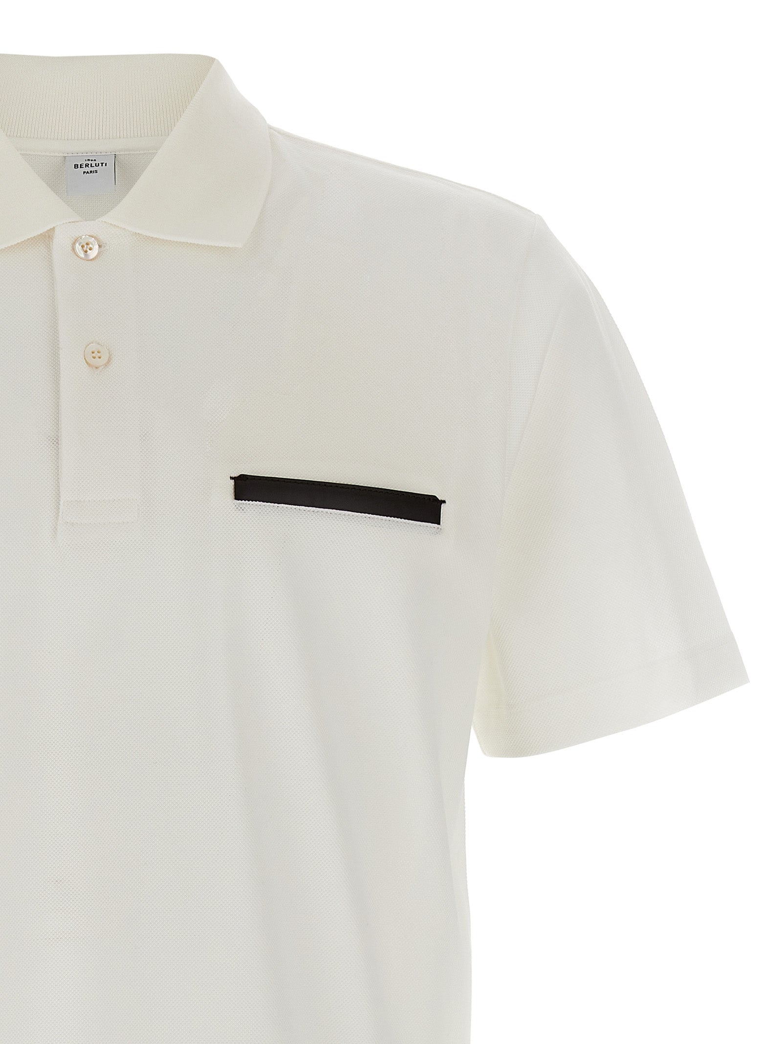 Berluti 'Leather Tab' Polo Shirt