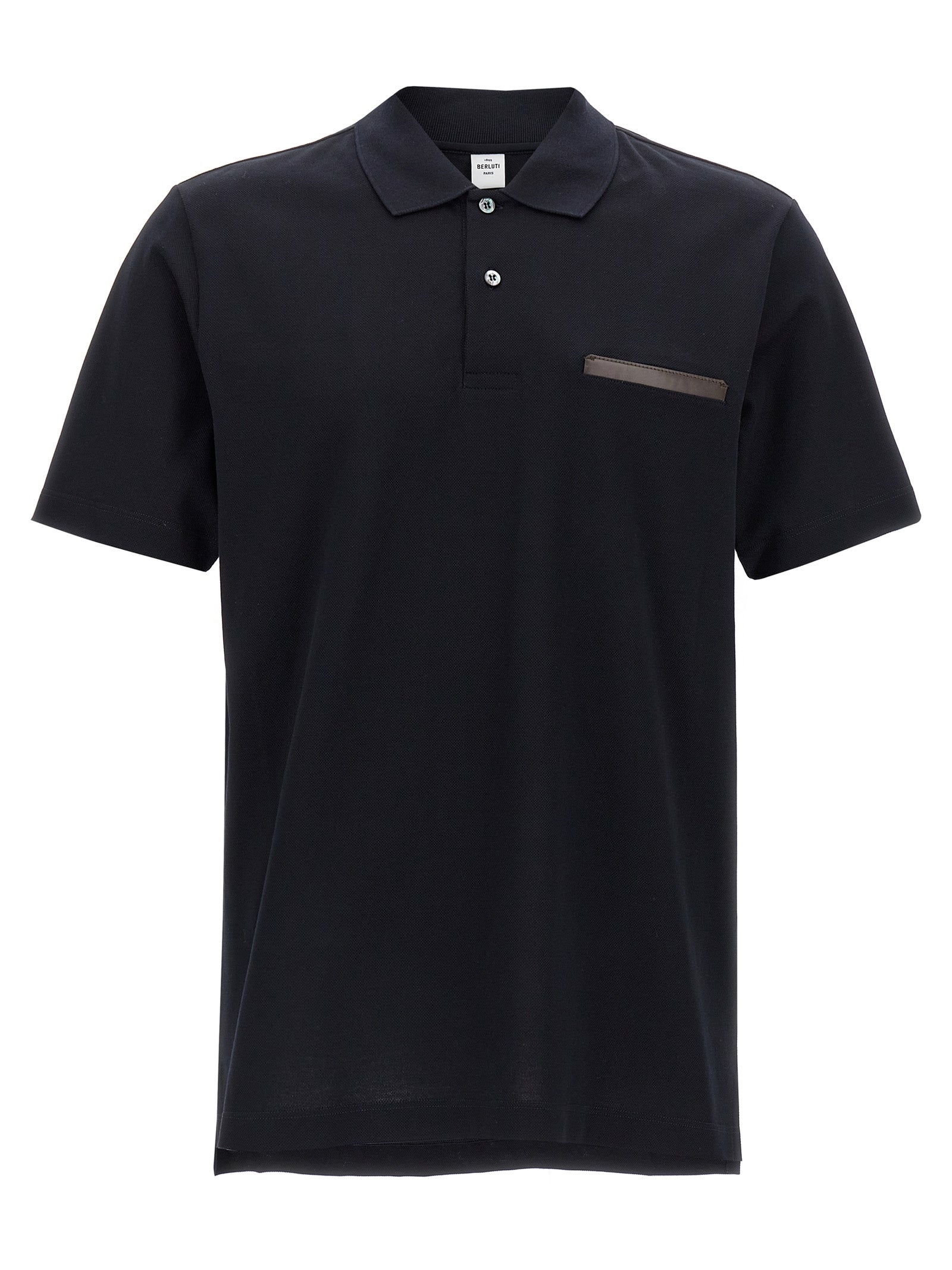 Berluti 'Leather Tab' Polo Shirt