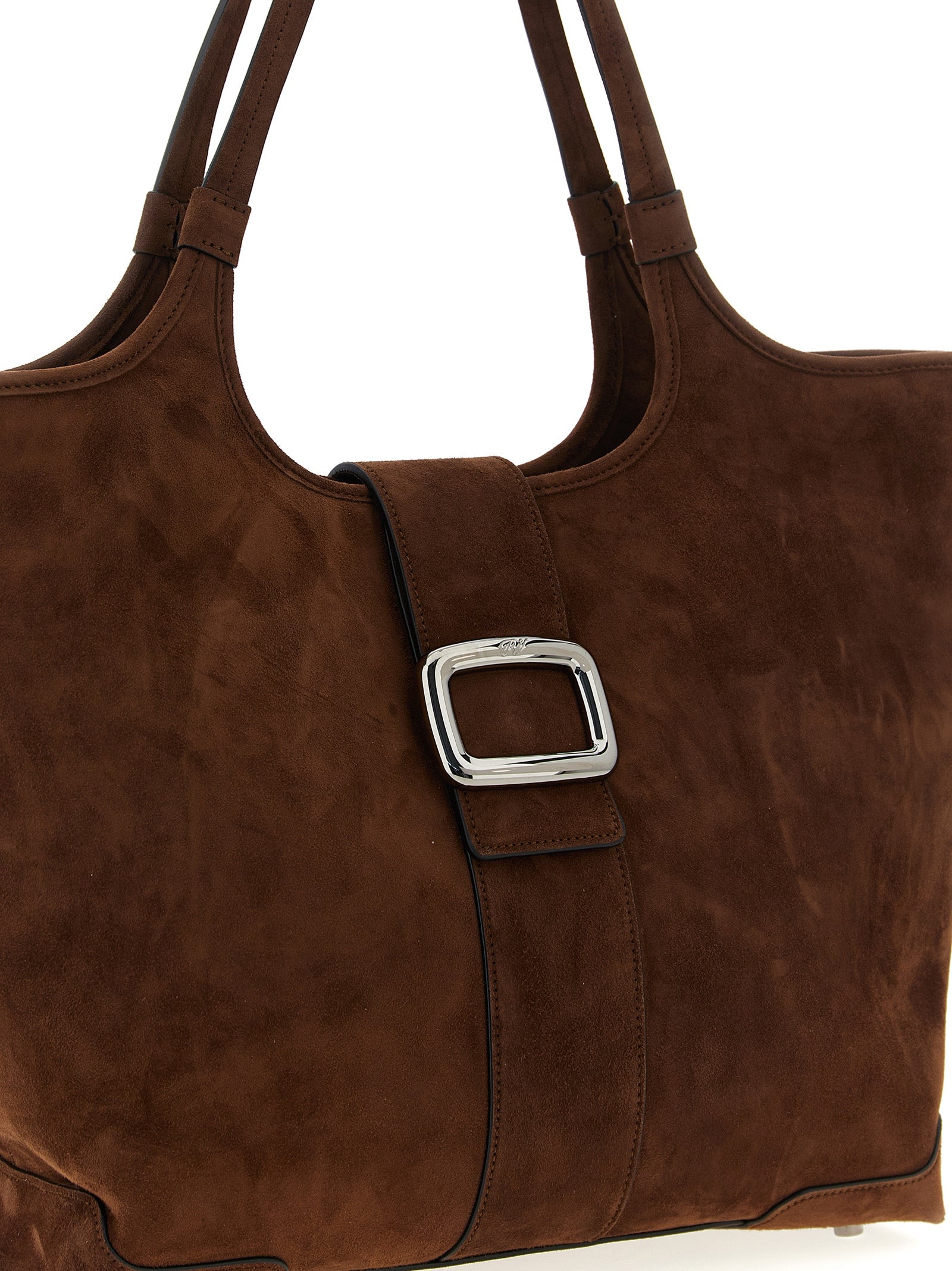Roger Vivier Medium 'Viv' Choc' Shopping Bag