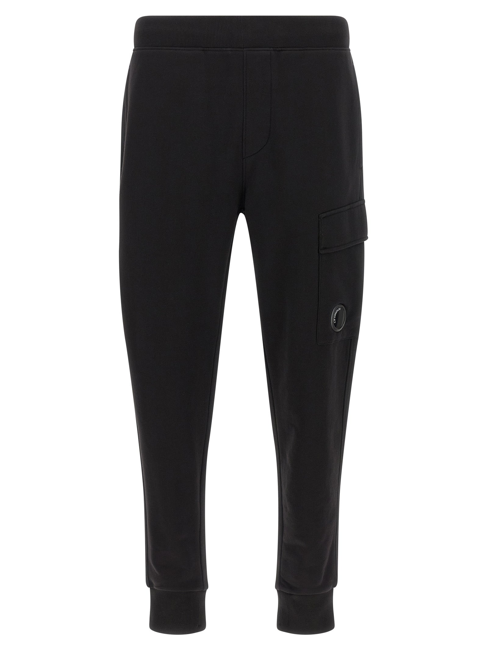 C.P. Company 'Diagonal Raised Fleece' Pants With Lens Detail
