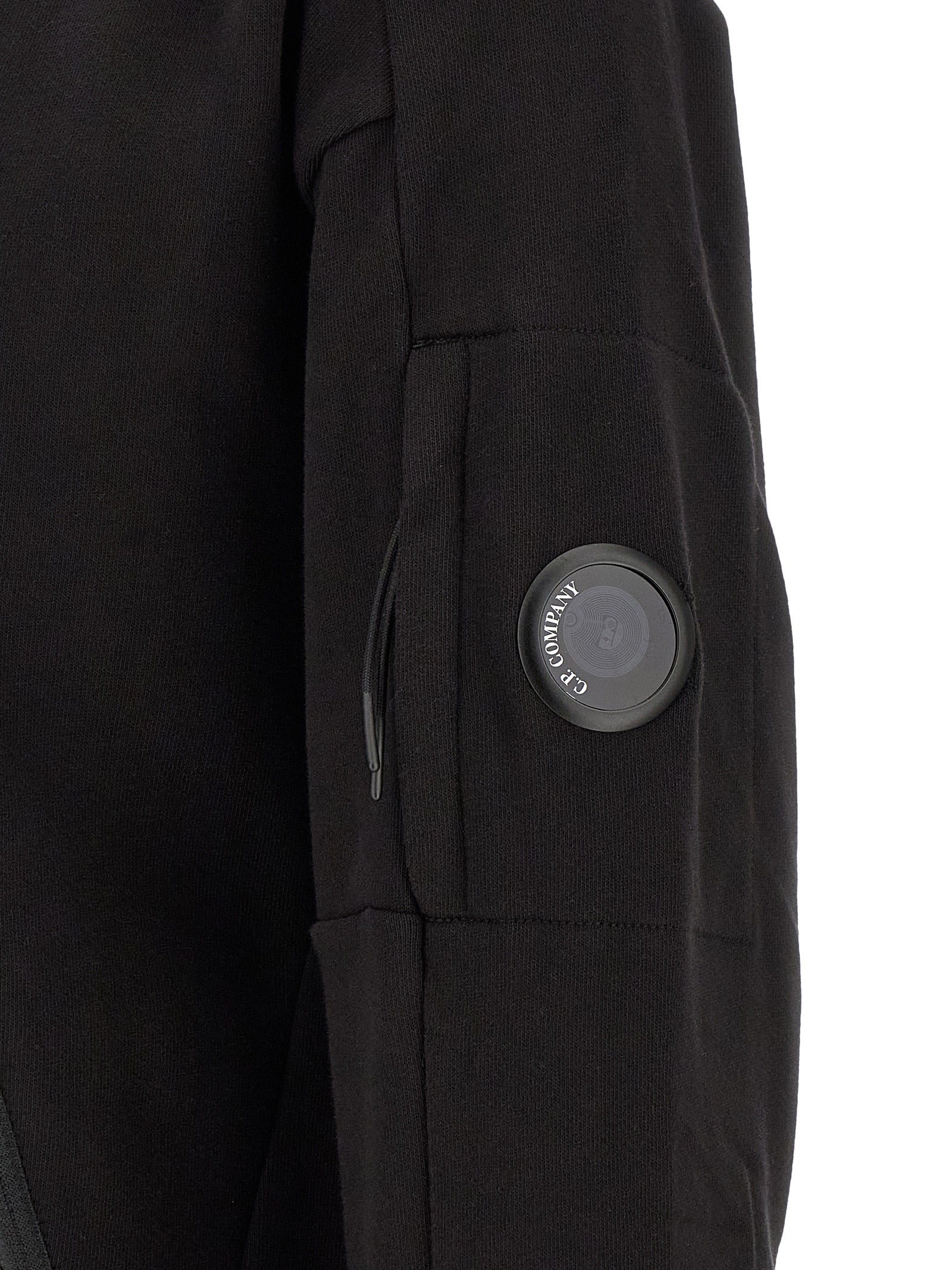 C.P. Company 'Diagonal Raised Fleece' Sweatshirt With Lens Detail